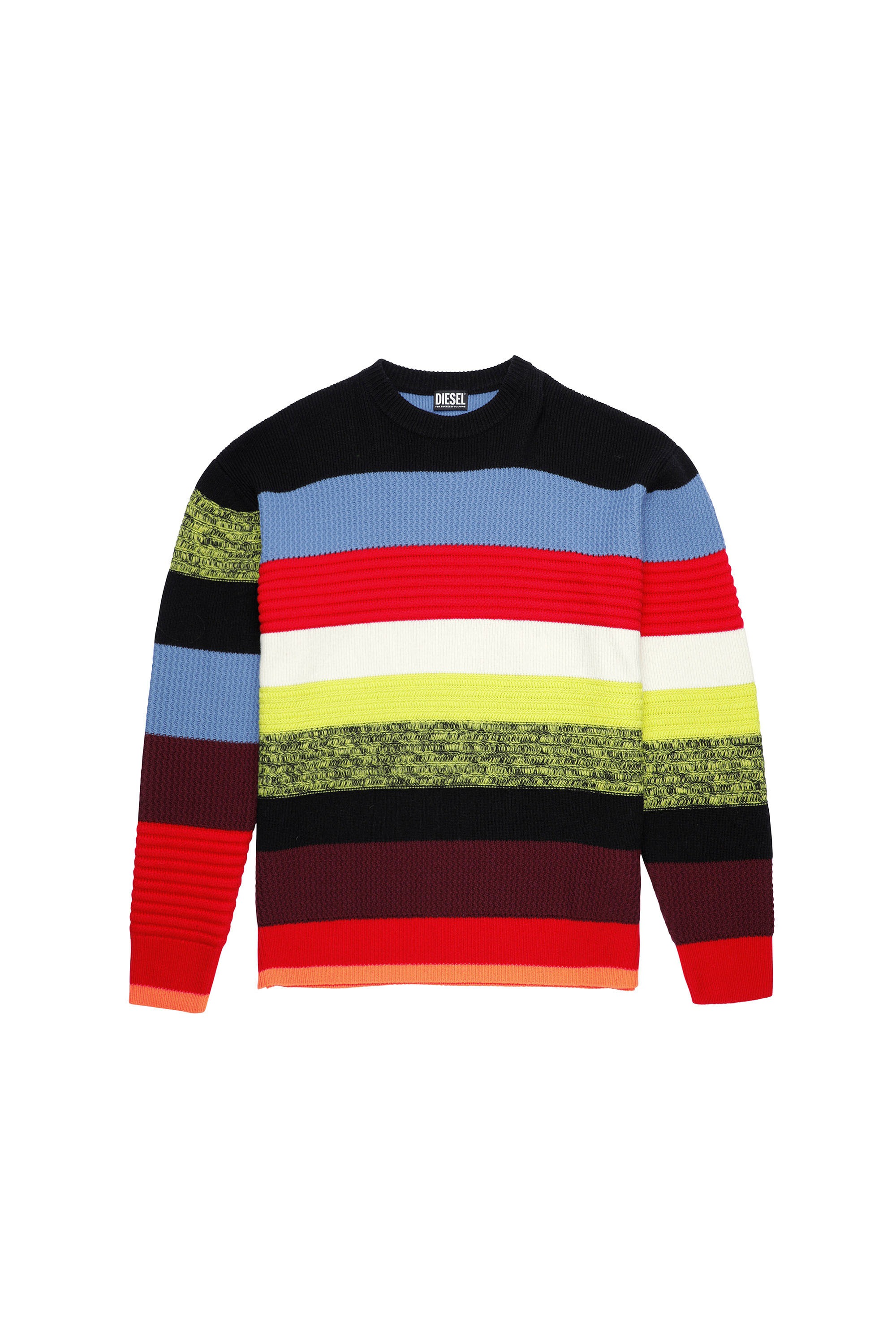 K-GARLAND, Noir/Rouge - Pull Maille