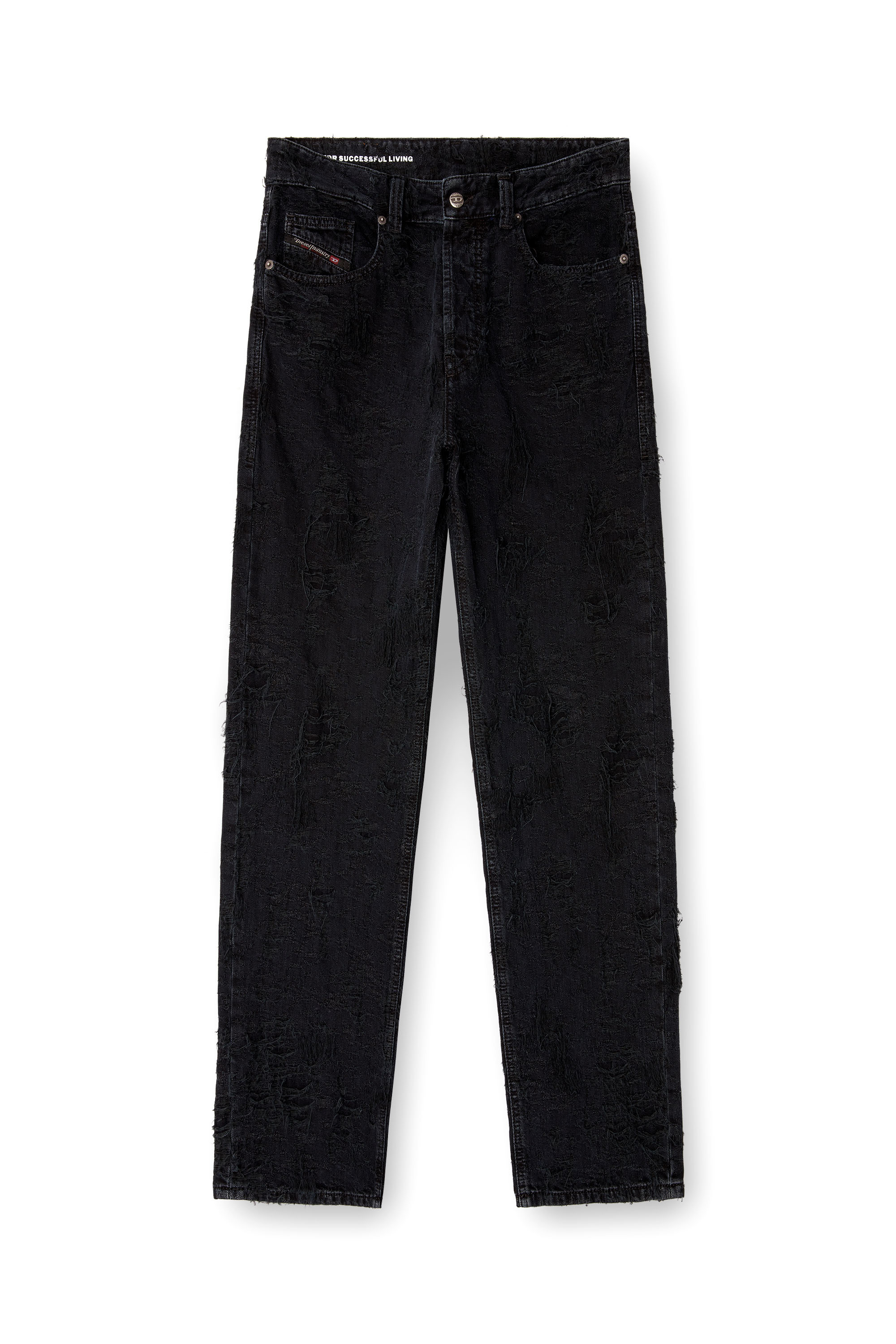Diesel - Regular Jeans 2024 D-Macs 007BW Homme, Noir/Gris foncé - Image 3