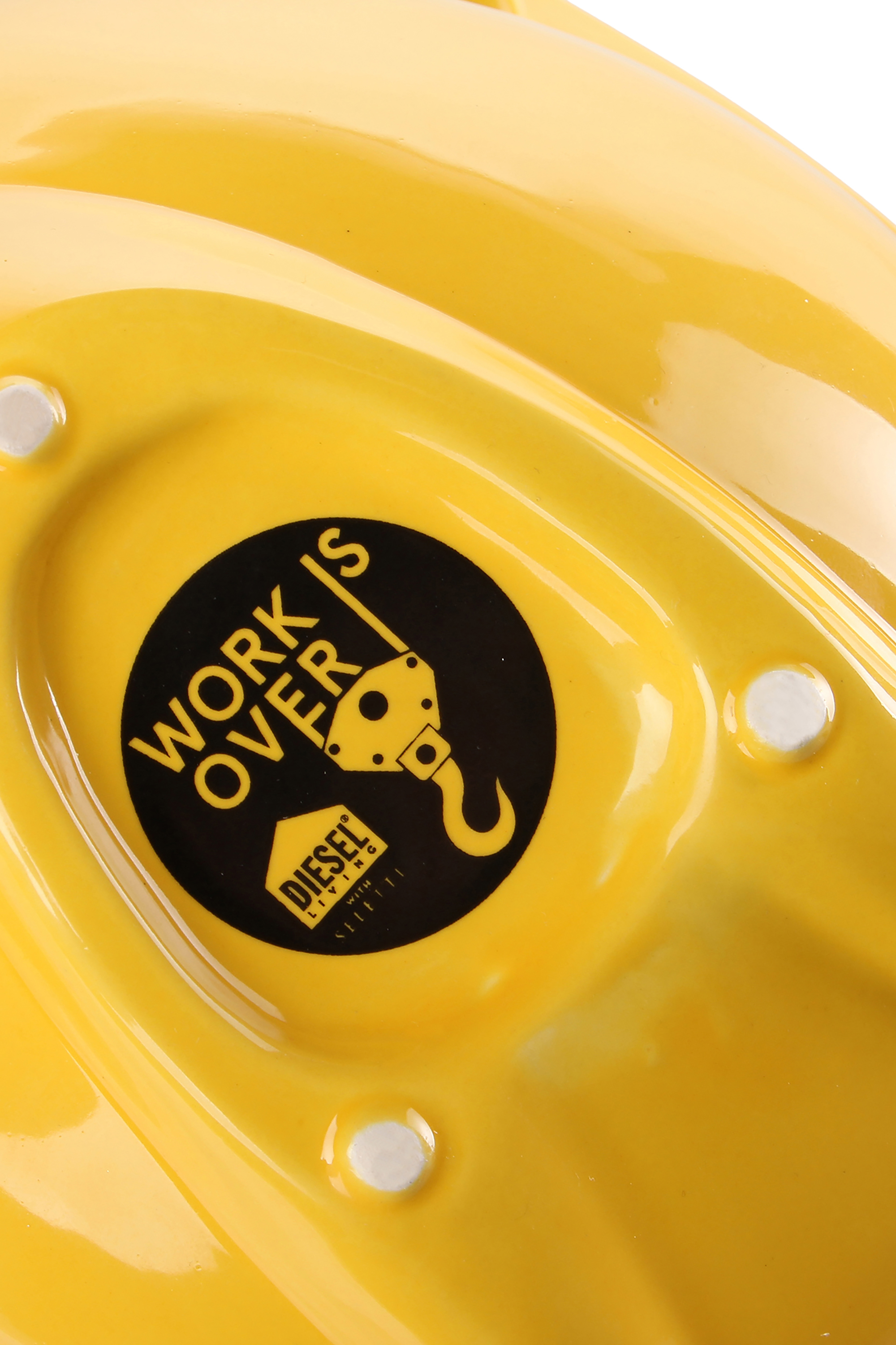 Diesel - 11057 WORK IS OVER, Récipient en porcelaine jaune Mixte in Jaune - 3