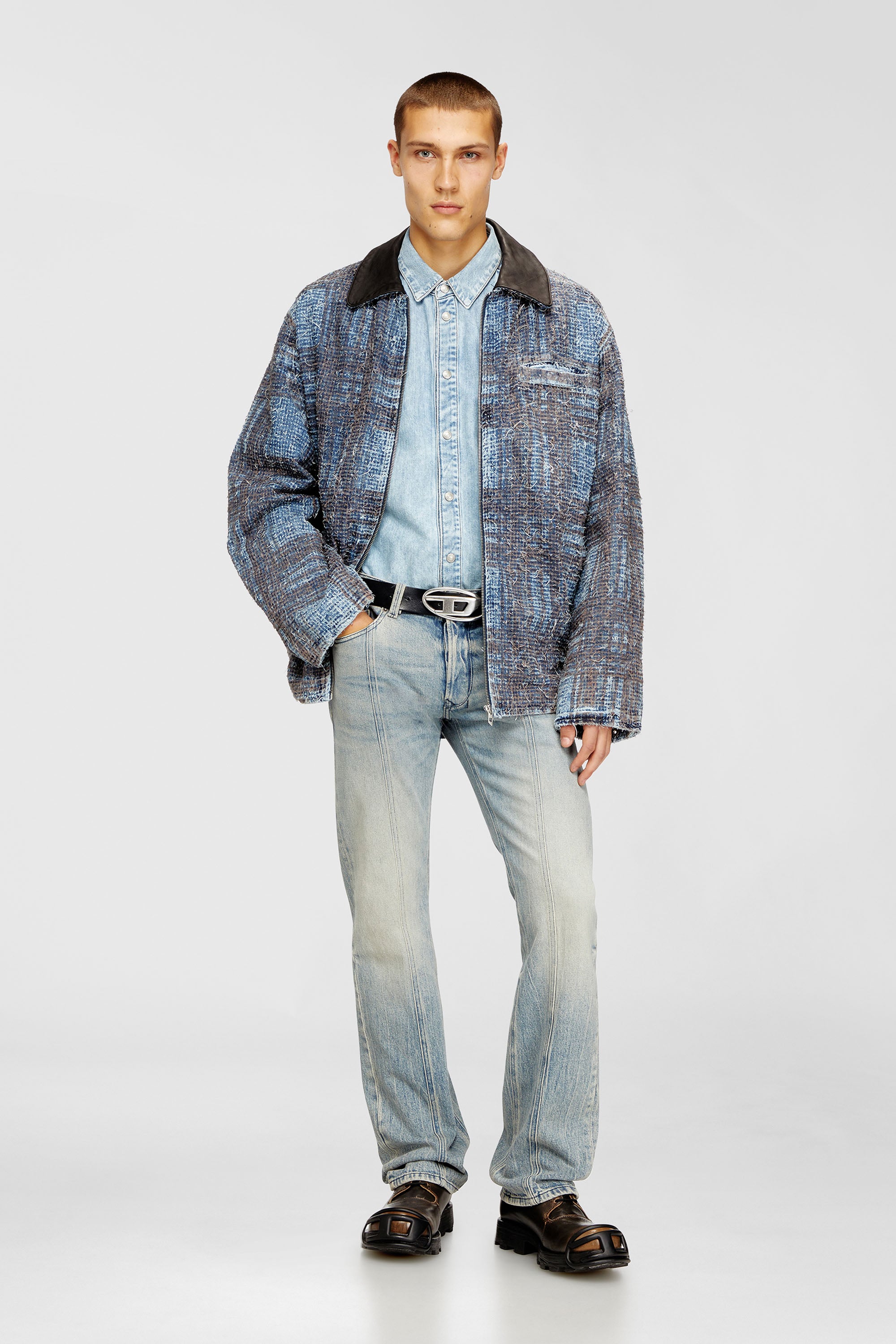 Diesel - Regular Jeans 1985 Larkee 09N55 Homme, Bleu Clair - Image 1