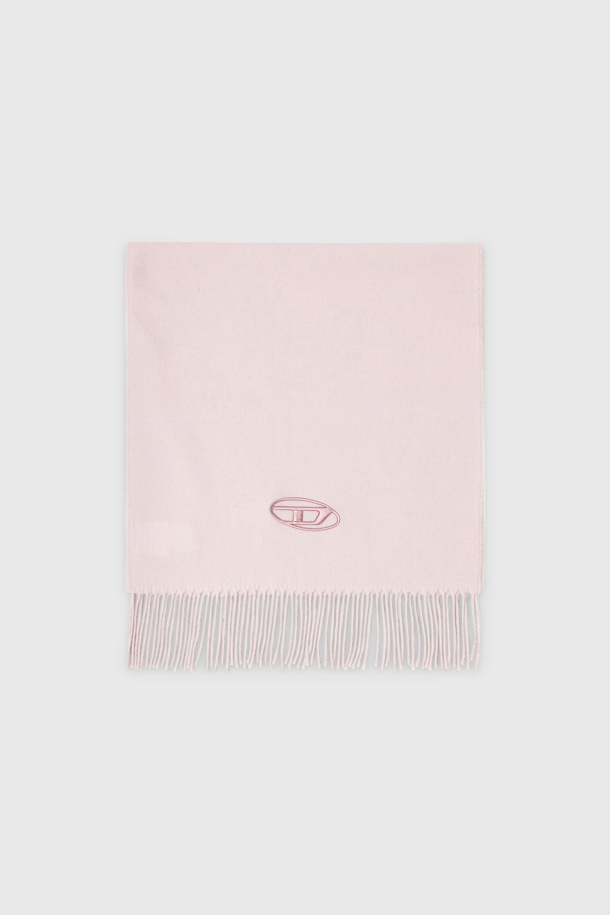 Diesel - S-IMON-D-LONG, &Eacute;charpe en m&eacute;lange de laine &agrave; bords frang&eacute;s Mixte in Rose - 1