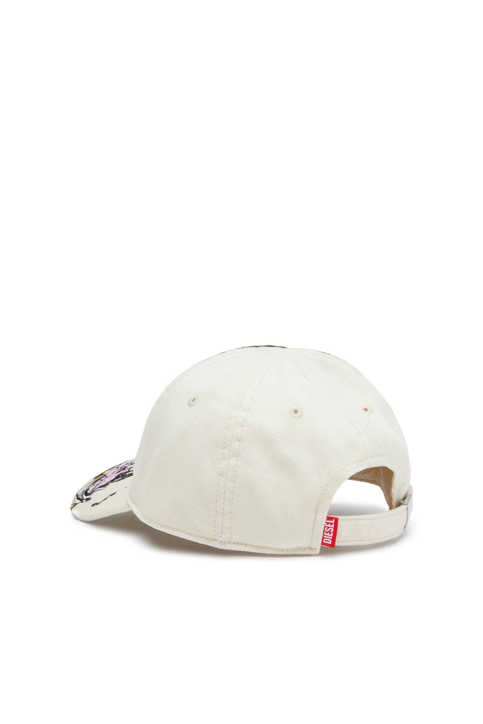 Diesel - C-EIFFEL, Casquette de baseball avec Oval D audacieux Homme in Blanc - 2