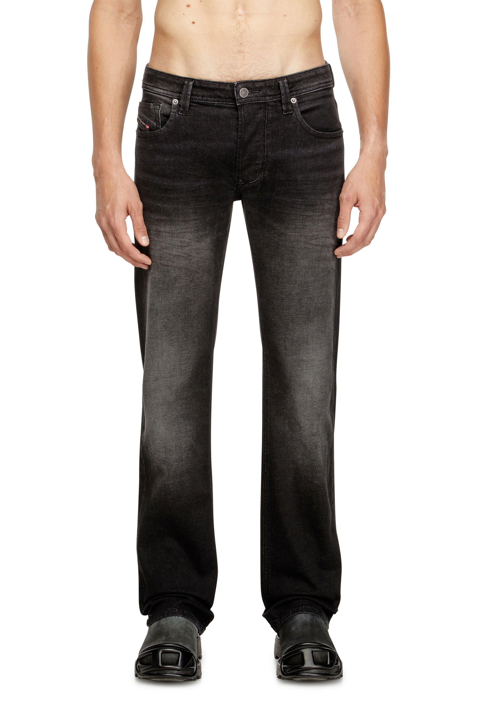 Diesel - Regular Jeans 1985 Larkee 0DBDT Homme, Noir/Gris foncé - Image 3