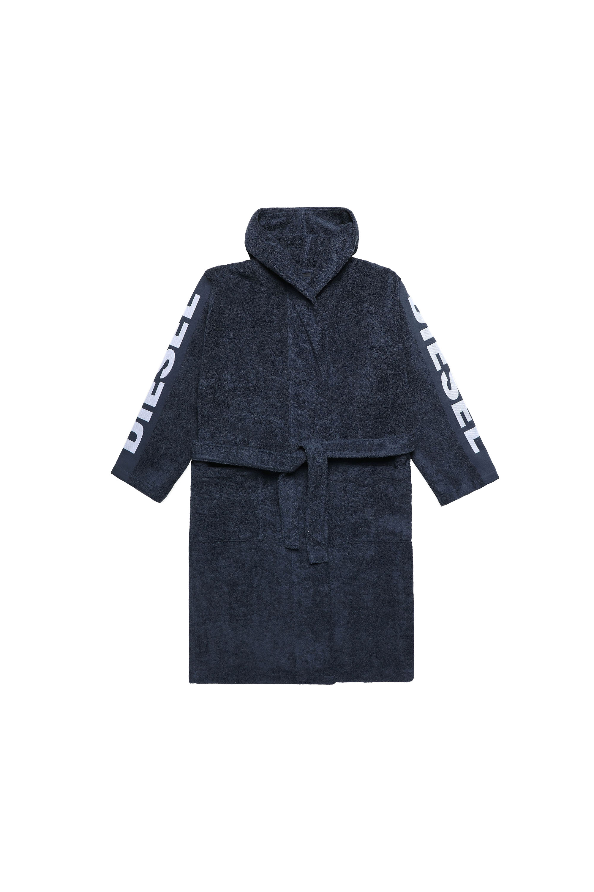 Diesel - ACC  SPORT LOGO CAP S/M, Peignoir &agrave; capuche SPORT LOGO, S/M Mixte in Bleu - 2