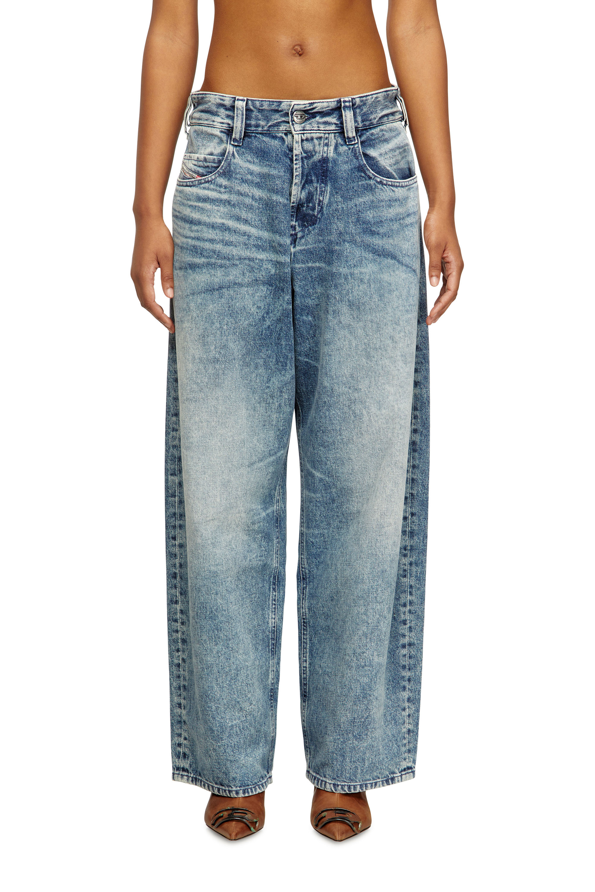 Diesel - Relaxed Jeans 1997 D-Enim 007DA Mixte, Bleu Clair - Image 1