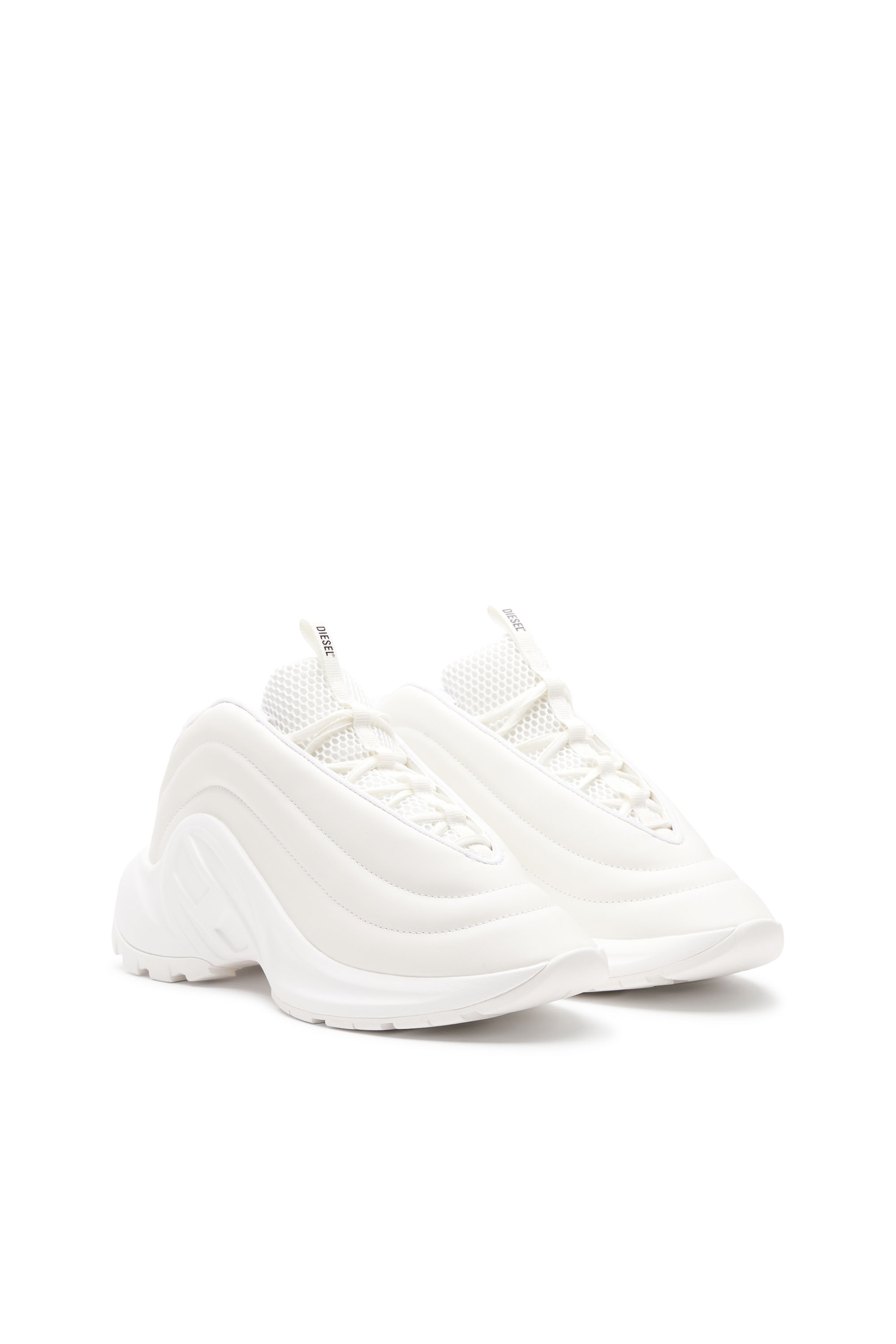 Diesel - S-D-RUNNER X, S-D-Runner X-Sneakers Slip-on avec cou-de-pied Oval D mat Mixte in Blanc - 2