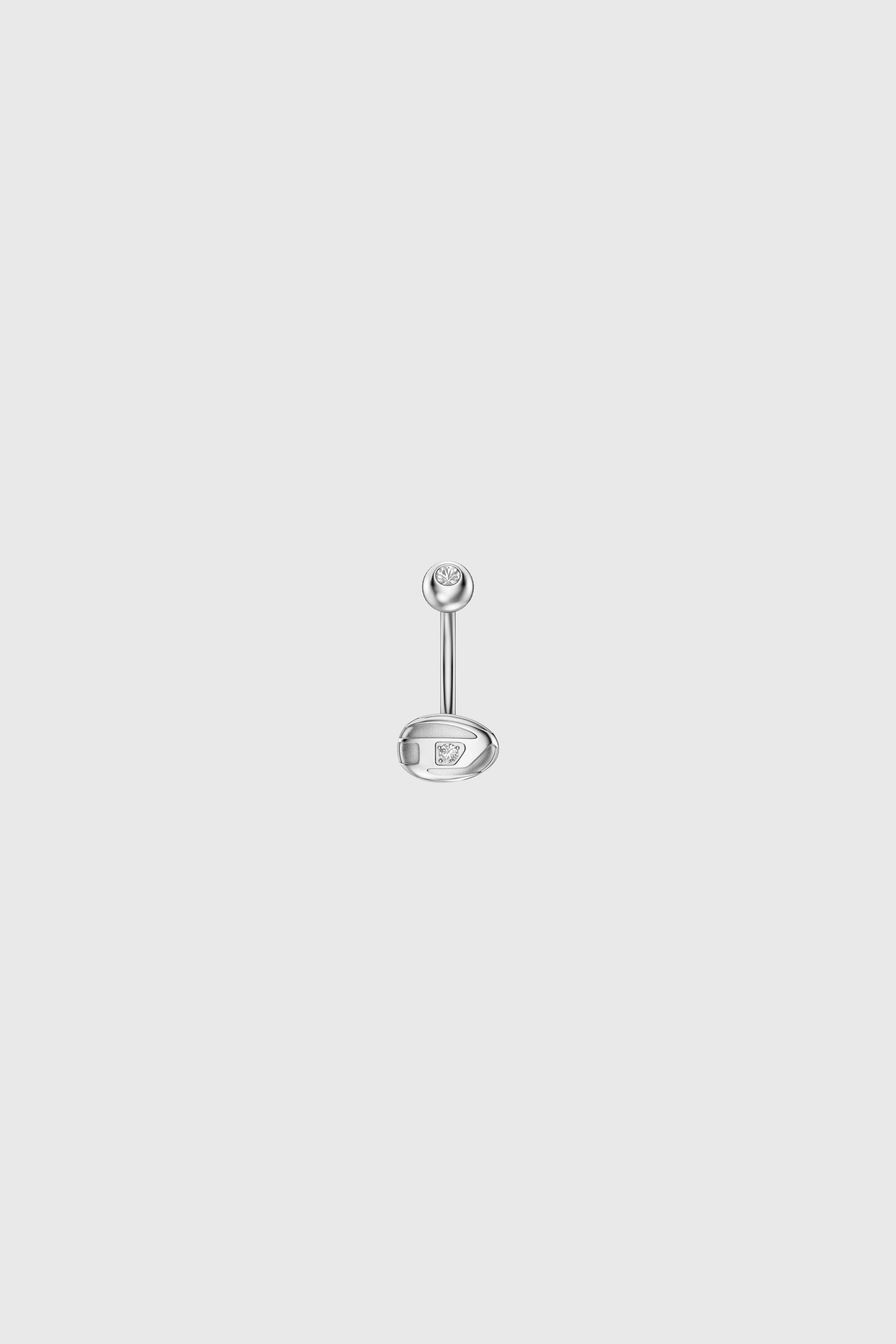 Diesel - DX1698040 JEWELLERY, Bijou de nombril en acier inoxydable Mixte in Gris argent&eacute; - 2