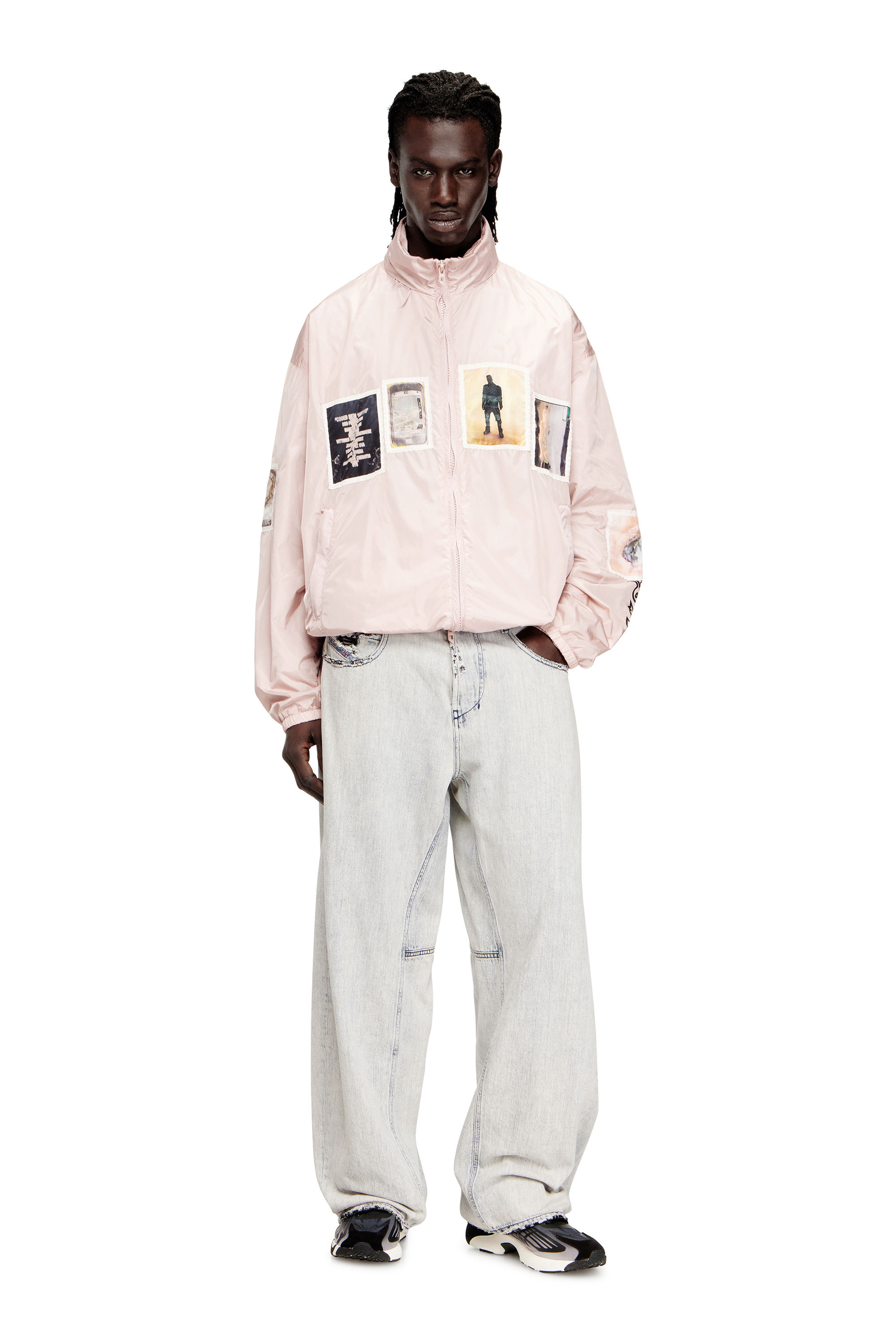 Diesel - J-CLAUS-A-GSBR, Coupe-vent avec patchs graphiques Homme in ToBeDefined - 2