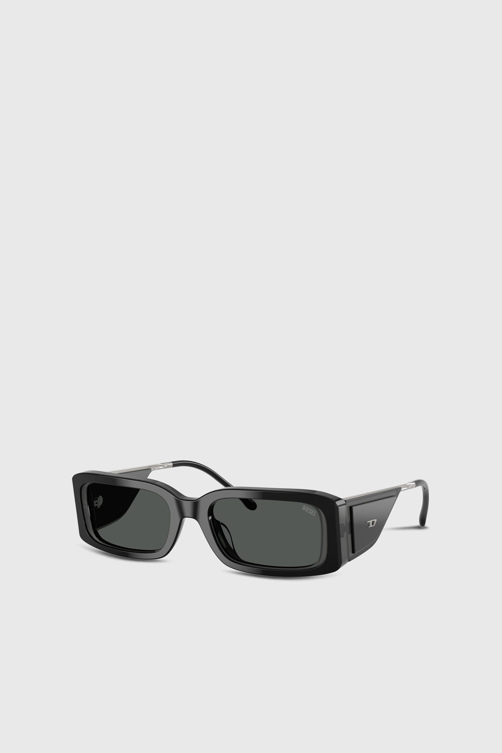 Diesel - 0DL2017U, Lunettes de soleil rectangulaires Mixte in Noir - 2