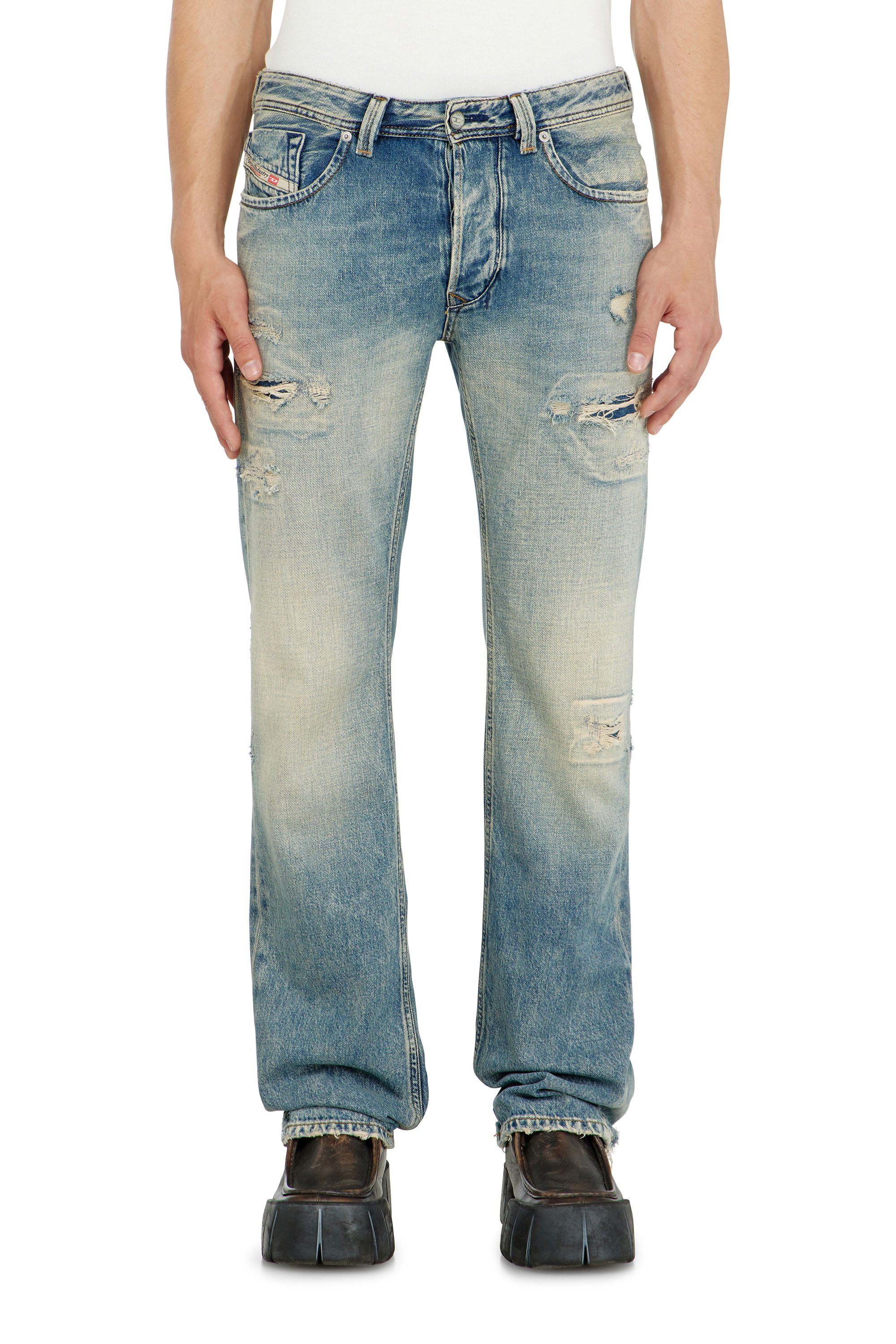 Diesel - Regular Jeans 1985 Larkee 09P62 Homme, Bleu moyen - Image 4