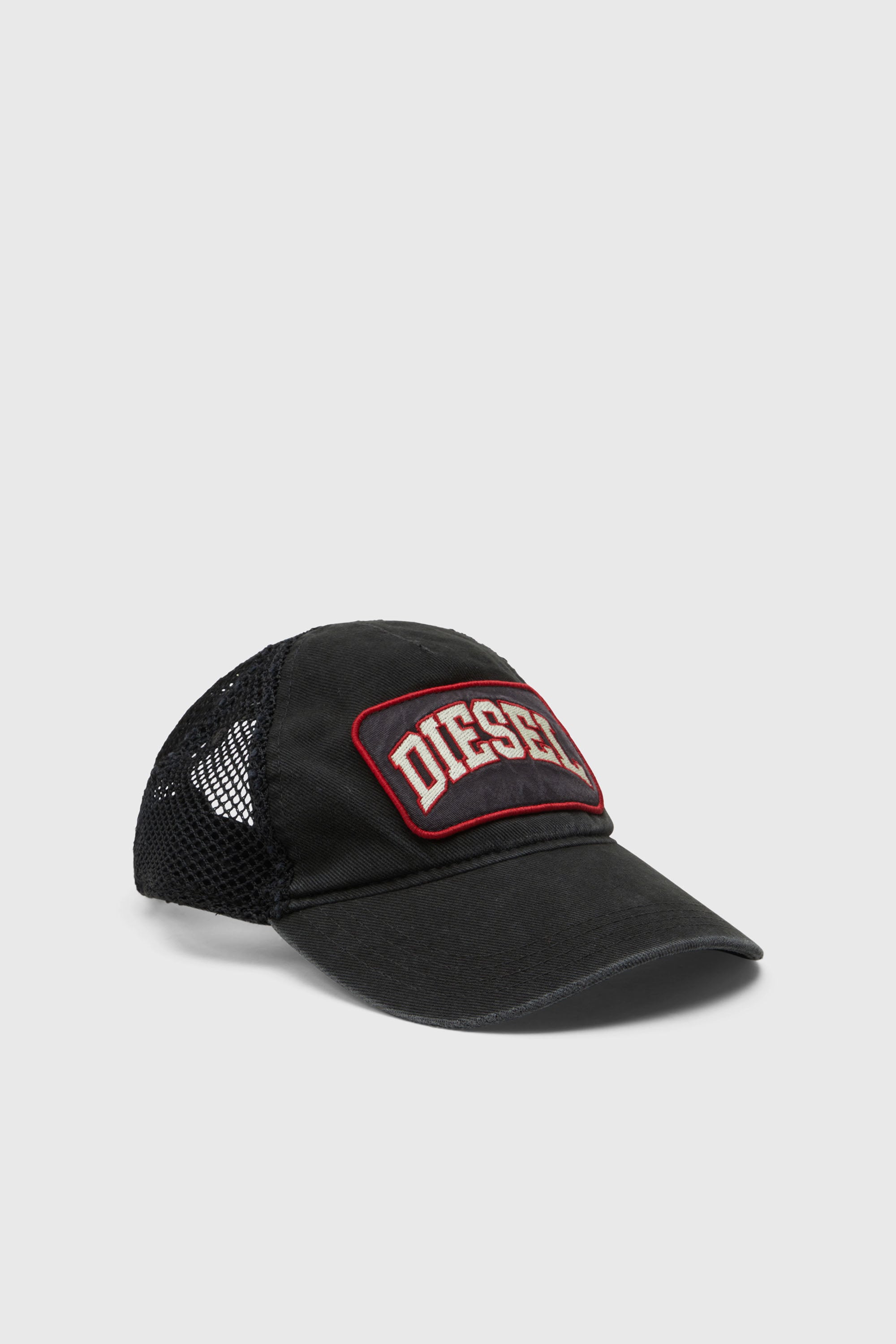 Diesel - C-MESHY, Casquette de baseball avec r&eacute;sille Homme in Noir - 1