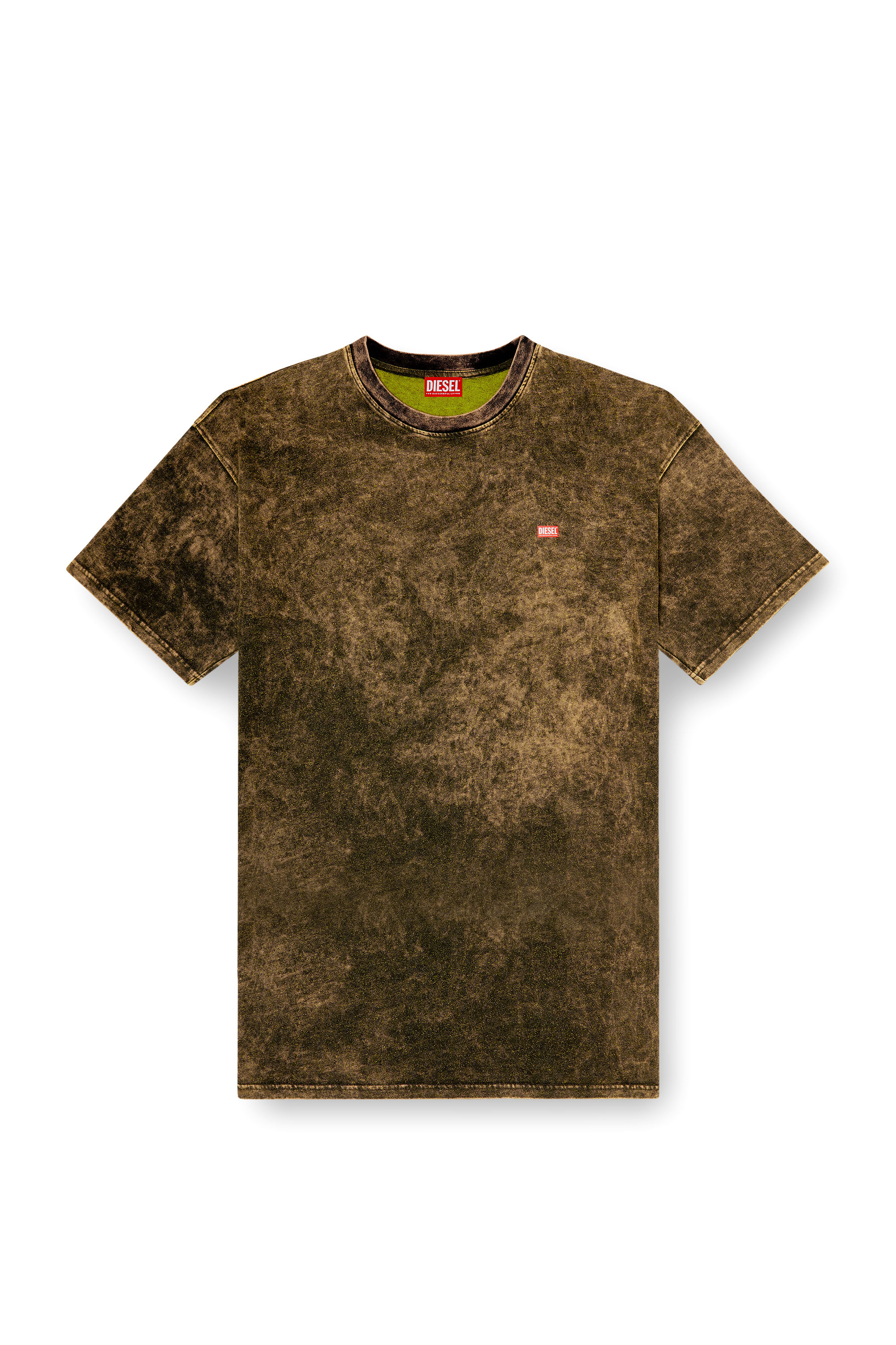 Diesel - T-BOXT-T4, T-shirt en jersey vanis&eacute; avec logo Homme in Vert - 3