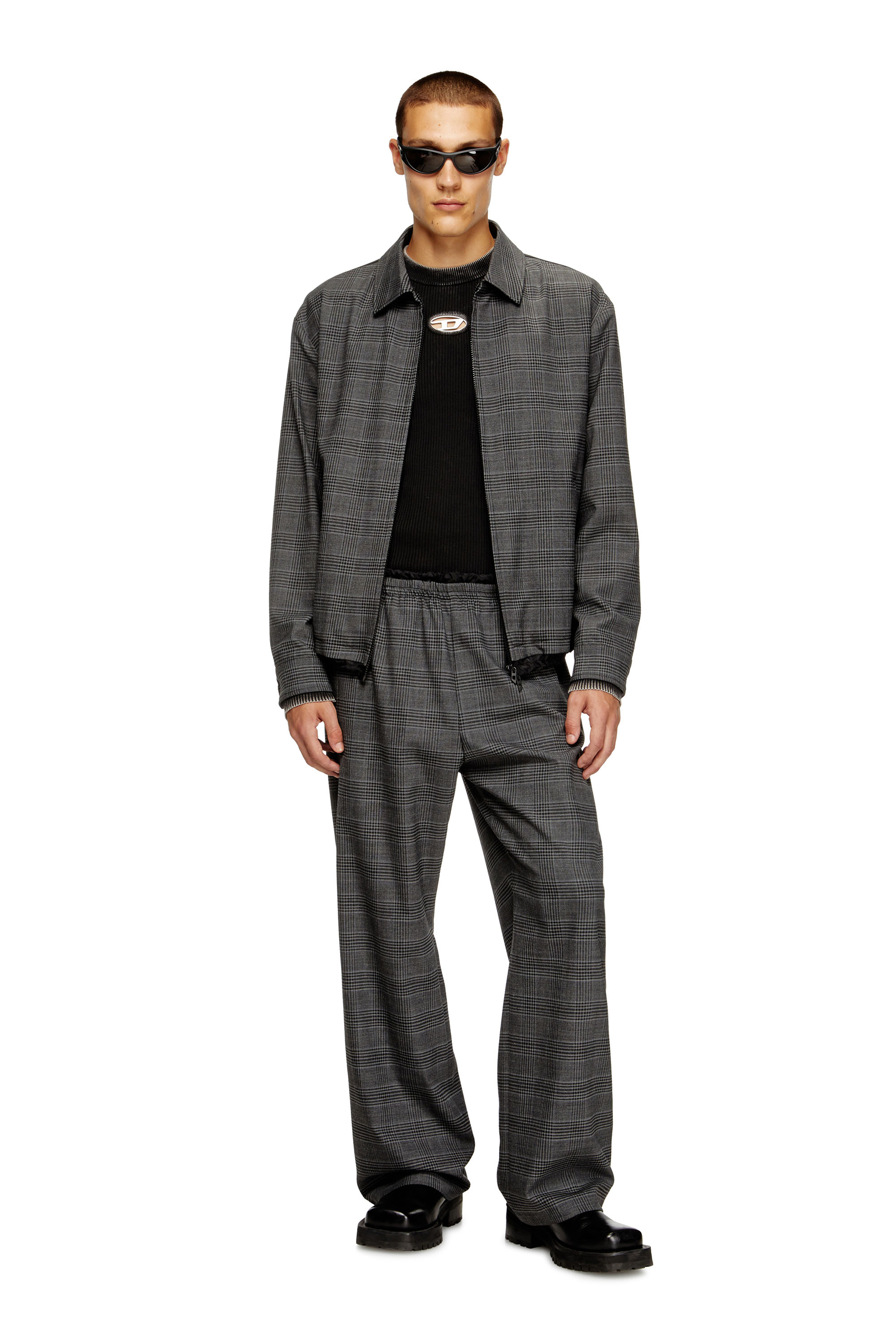 Diesel - K-DARIN-A, Pull cut-out avec Oval D Homme in Noir - 1