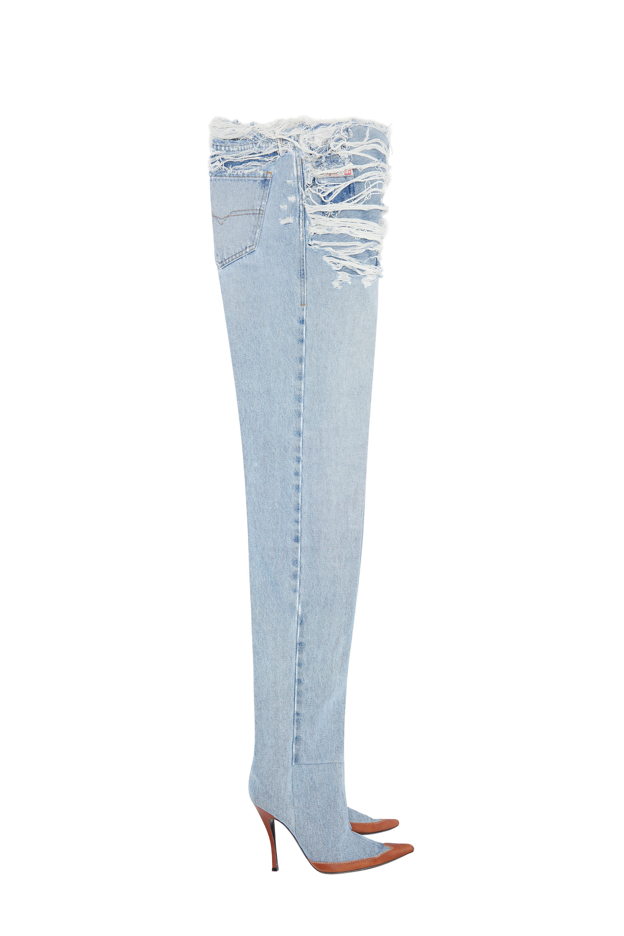 Diesel - Straight Jeans 1956 D-Tulip 007N7, Bleu Clair - Image 6