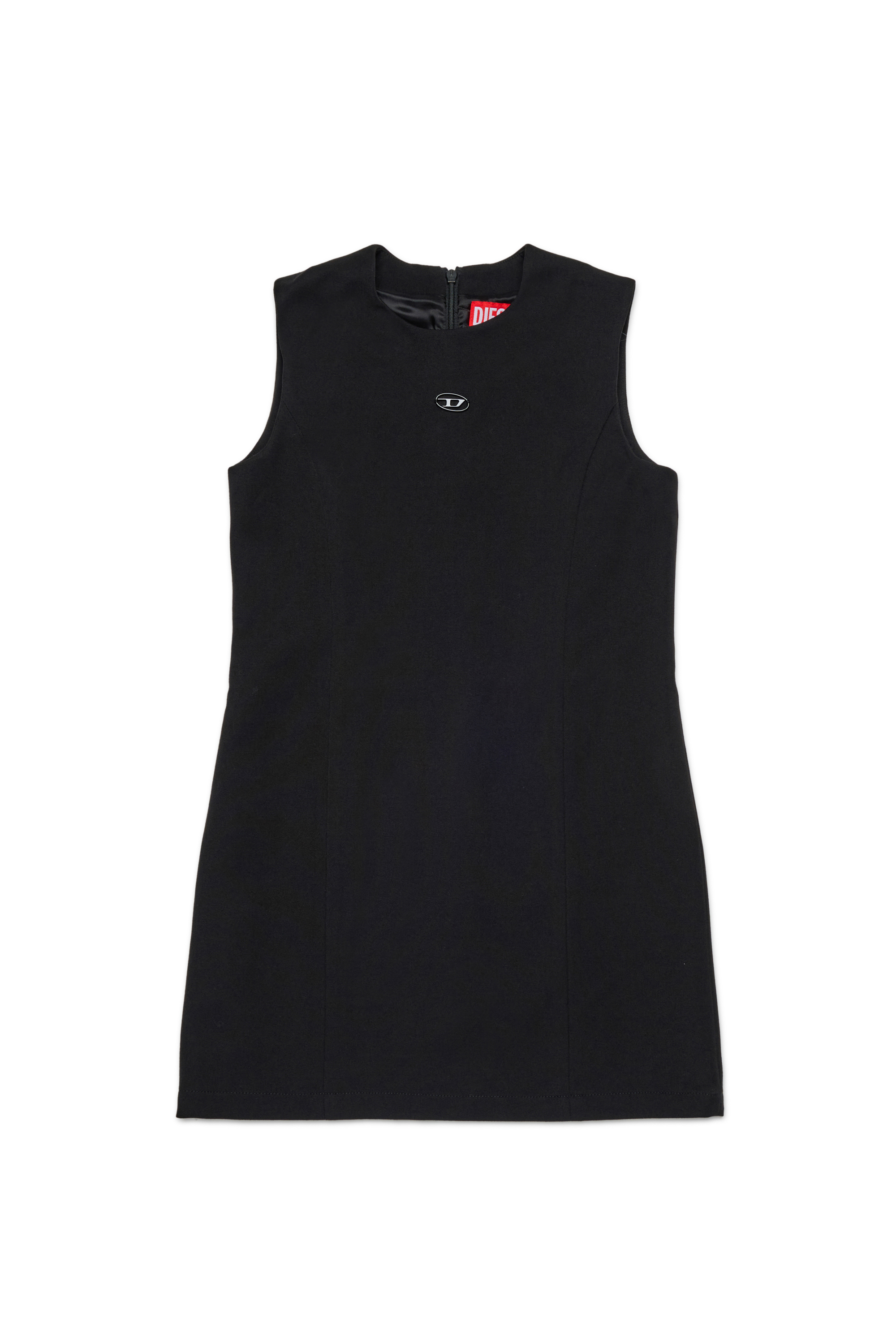 Diesel - DELAILA, Robe avec fermeture éclair à l'arrière Femme in Noir - 1