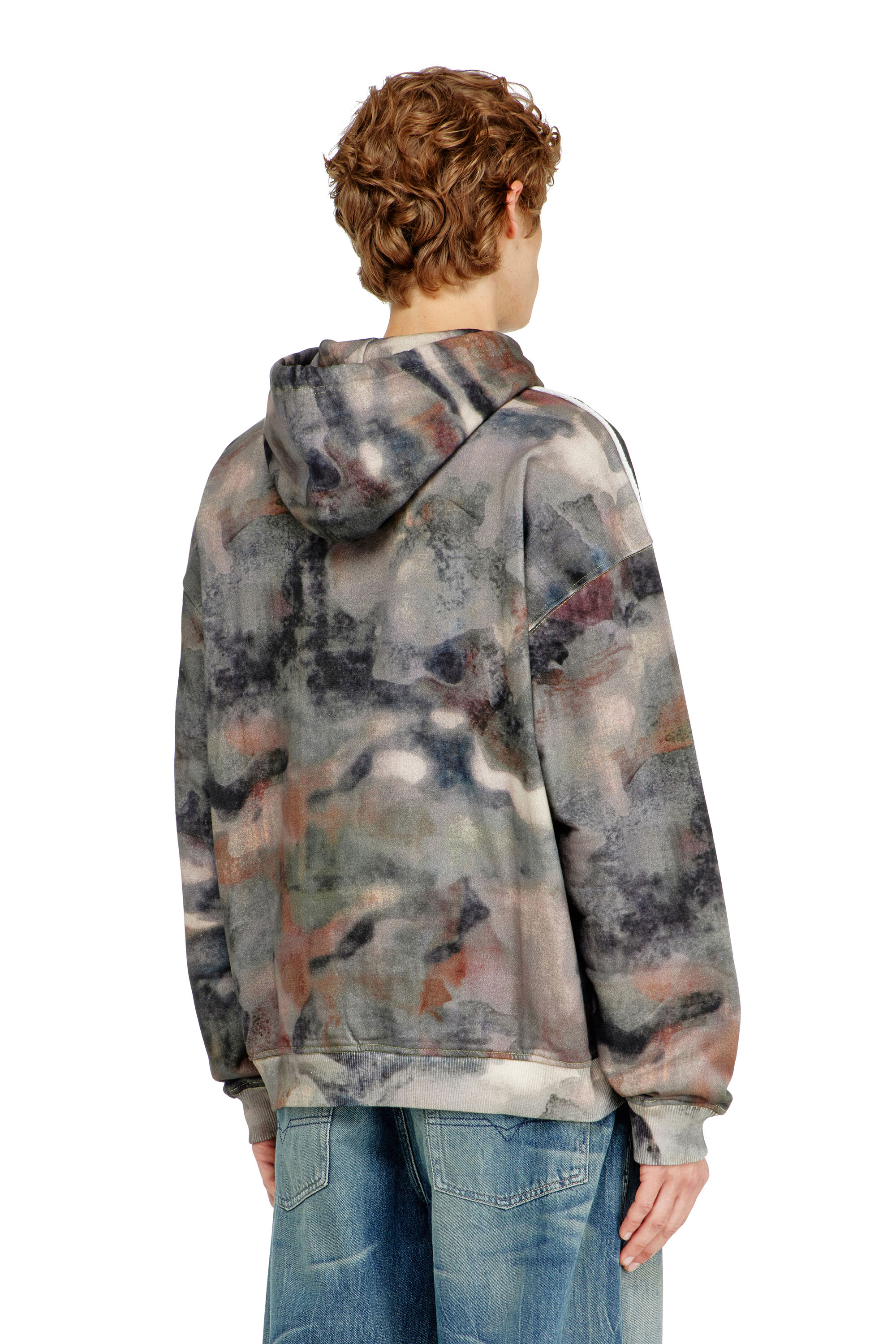 Diesel - S-BOXT-HOOD-V1, Sweat &agrave; capuche en coton biologique &agrave; imprim&eacute; camouflage Homme in Polychrome - 3