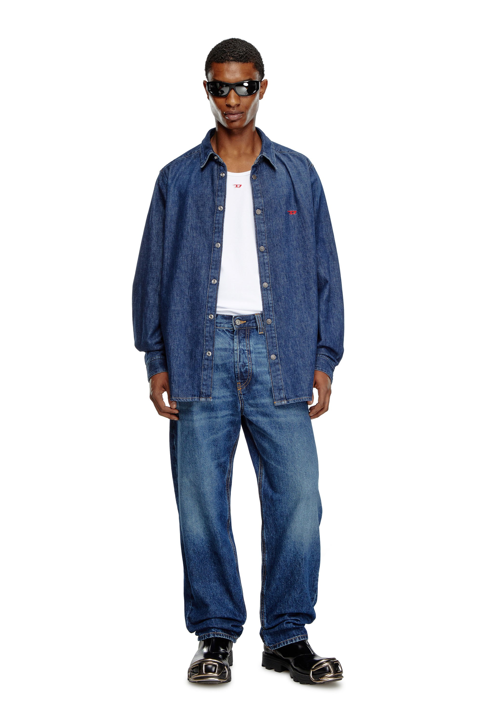 Chemises en denim hommes Classic Stretch Light Diesel