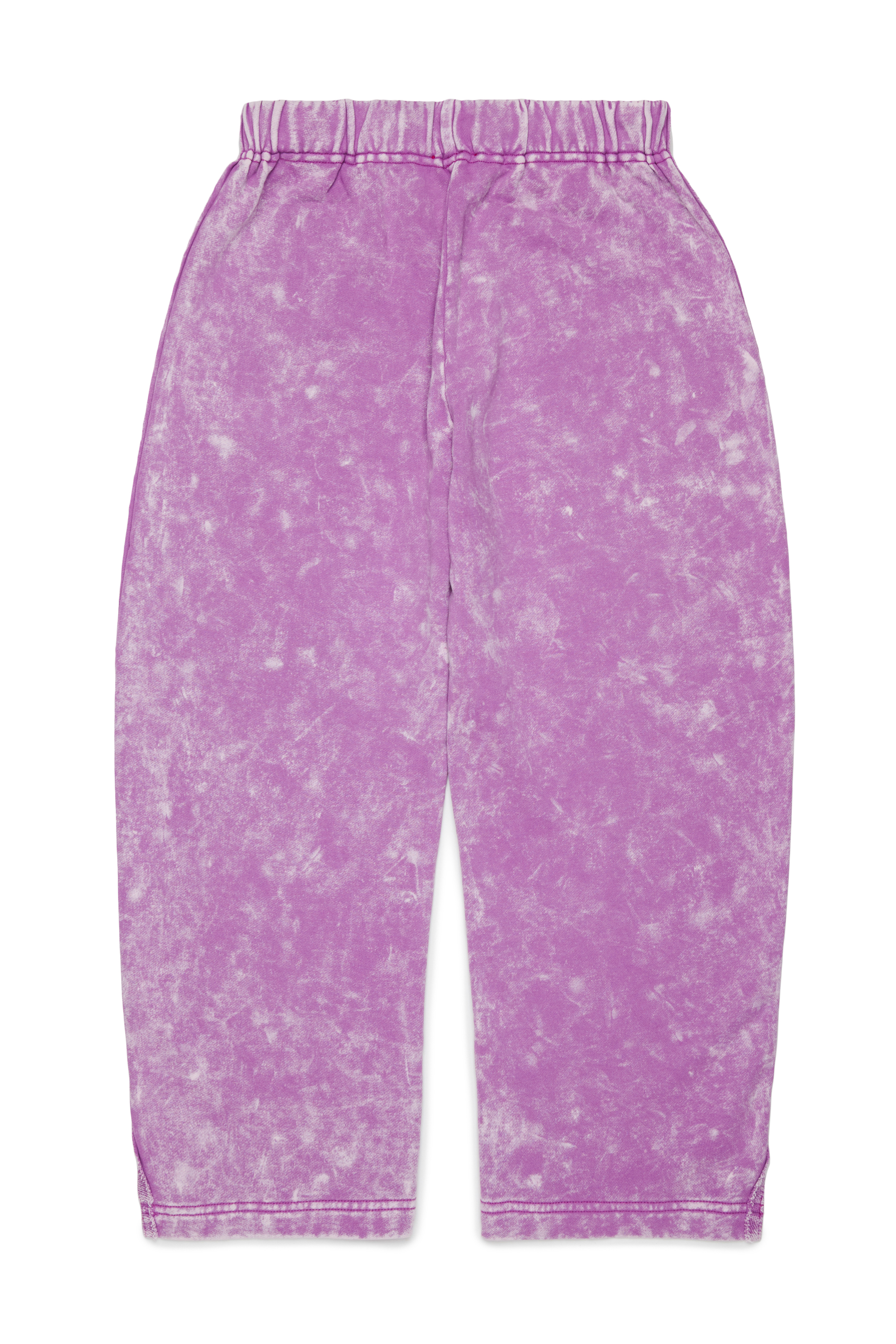 Diesel - PLOXY, Pantalon de surv&ecirc;tement en coton &agrave; effet marbr&eacute; Femme in Violet - 2