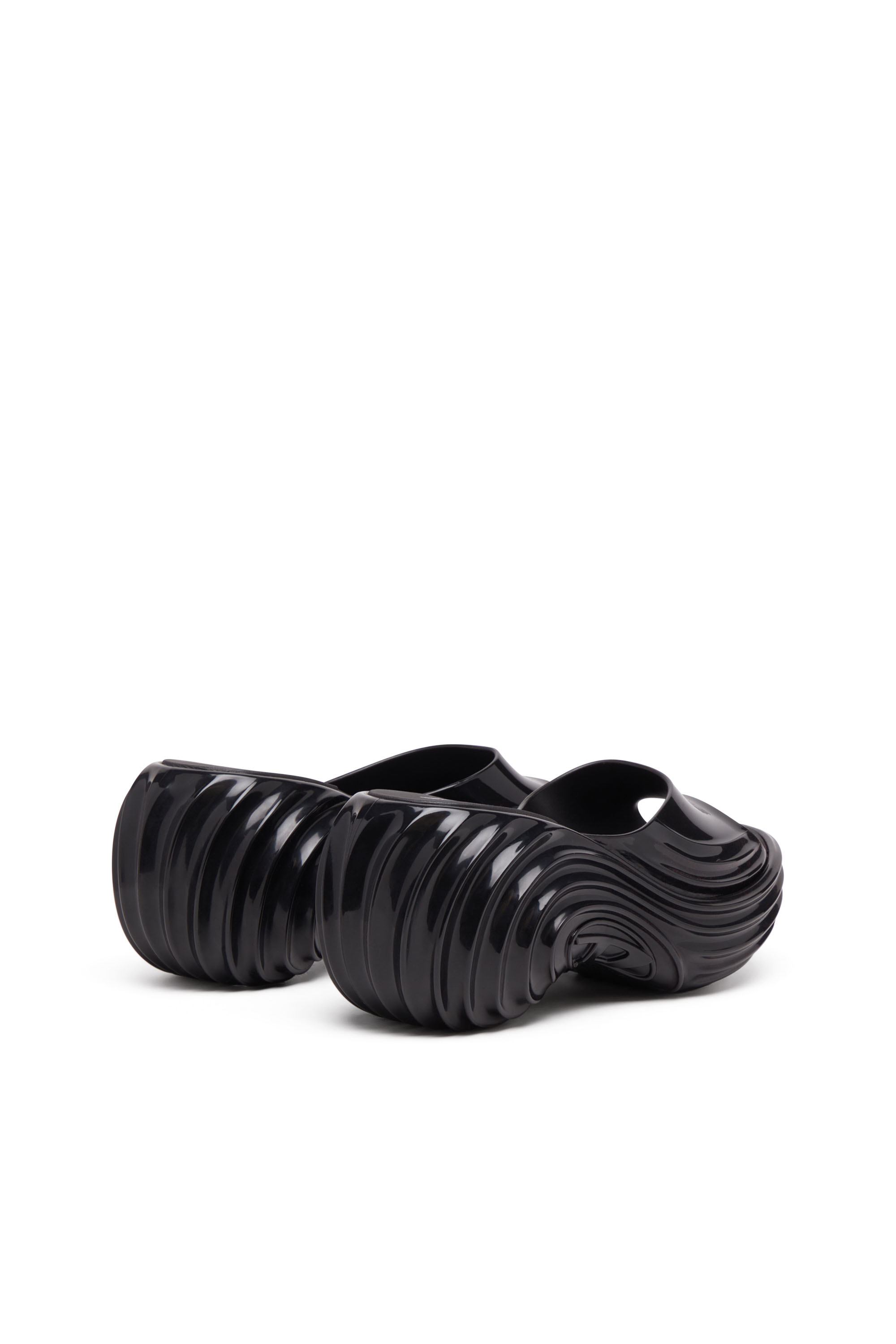 Diesel - MELISSA QUANTUM PLATFORM, Mule à plateforme en Melflex® Femme in Noir - 4