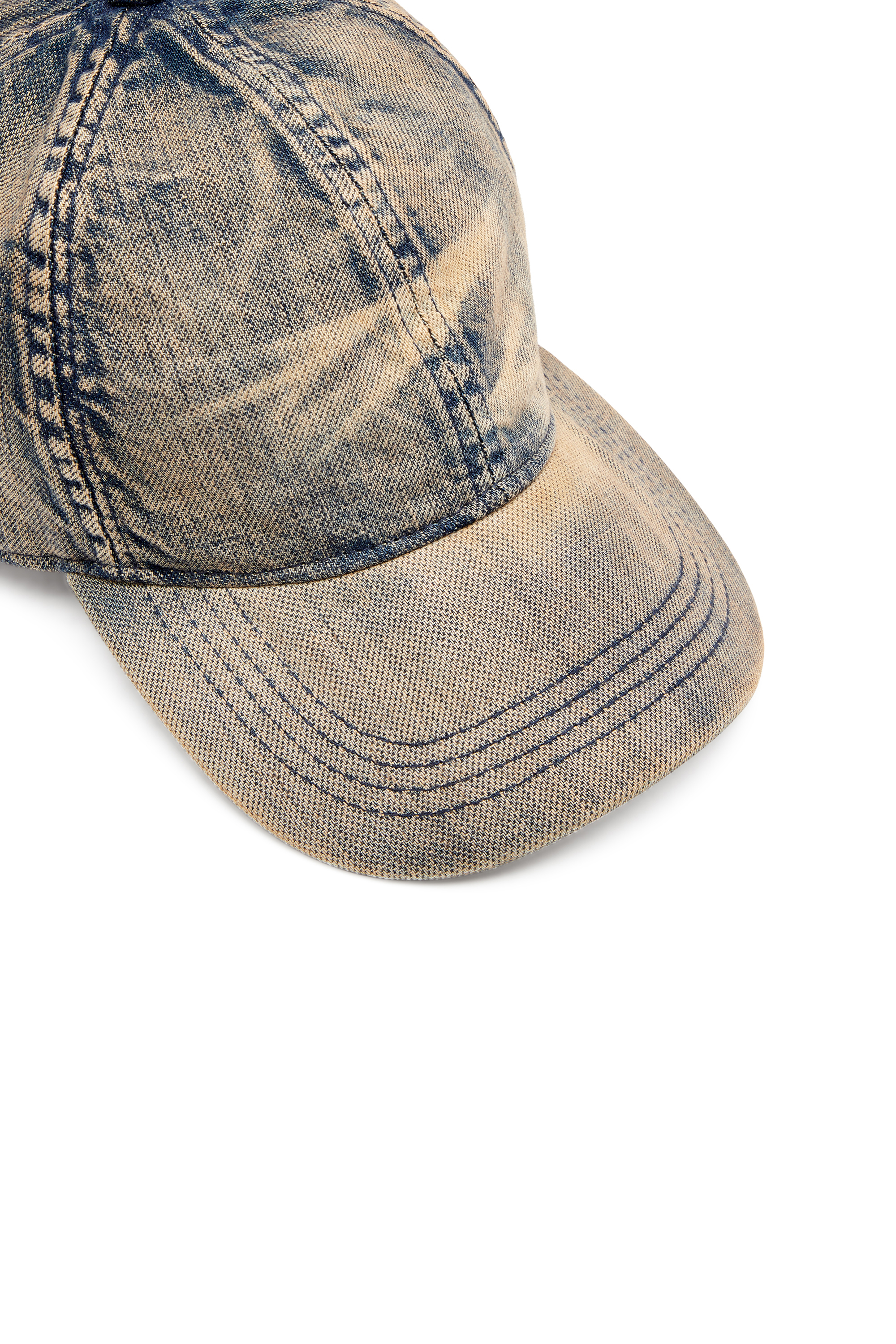 Diesel - C-ADOC, Casquette de baseball en denim solarisé Homme in Bleu - 3