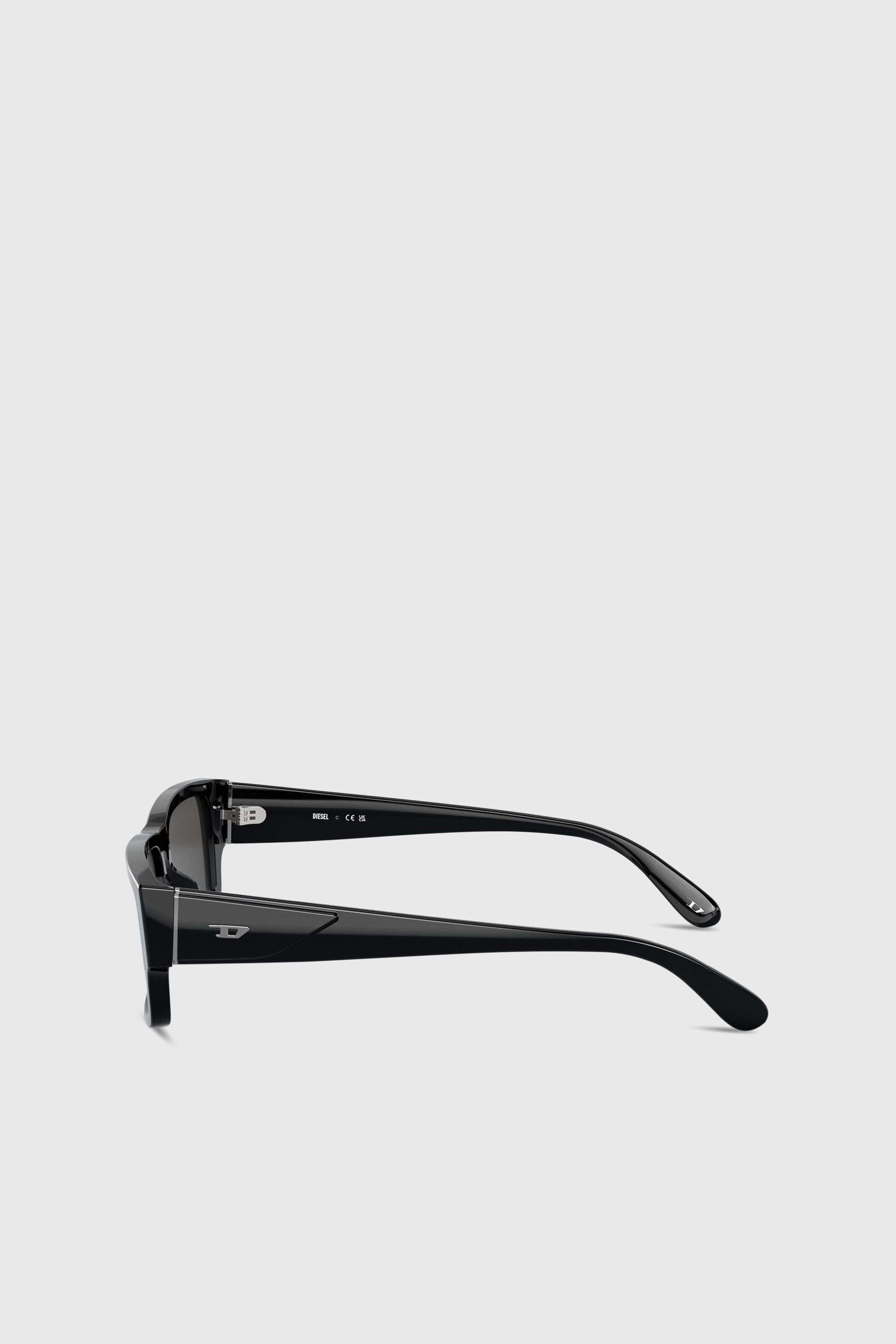 Diesel - 0DL2003 SIZE 57, Lunettes de soleil rectangulaires Homme in Gris - 2