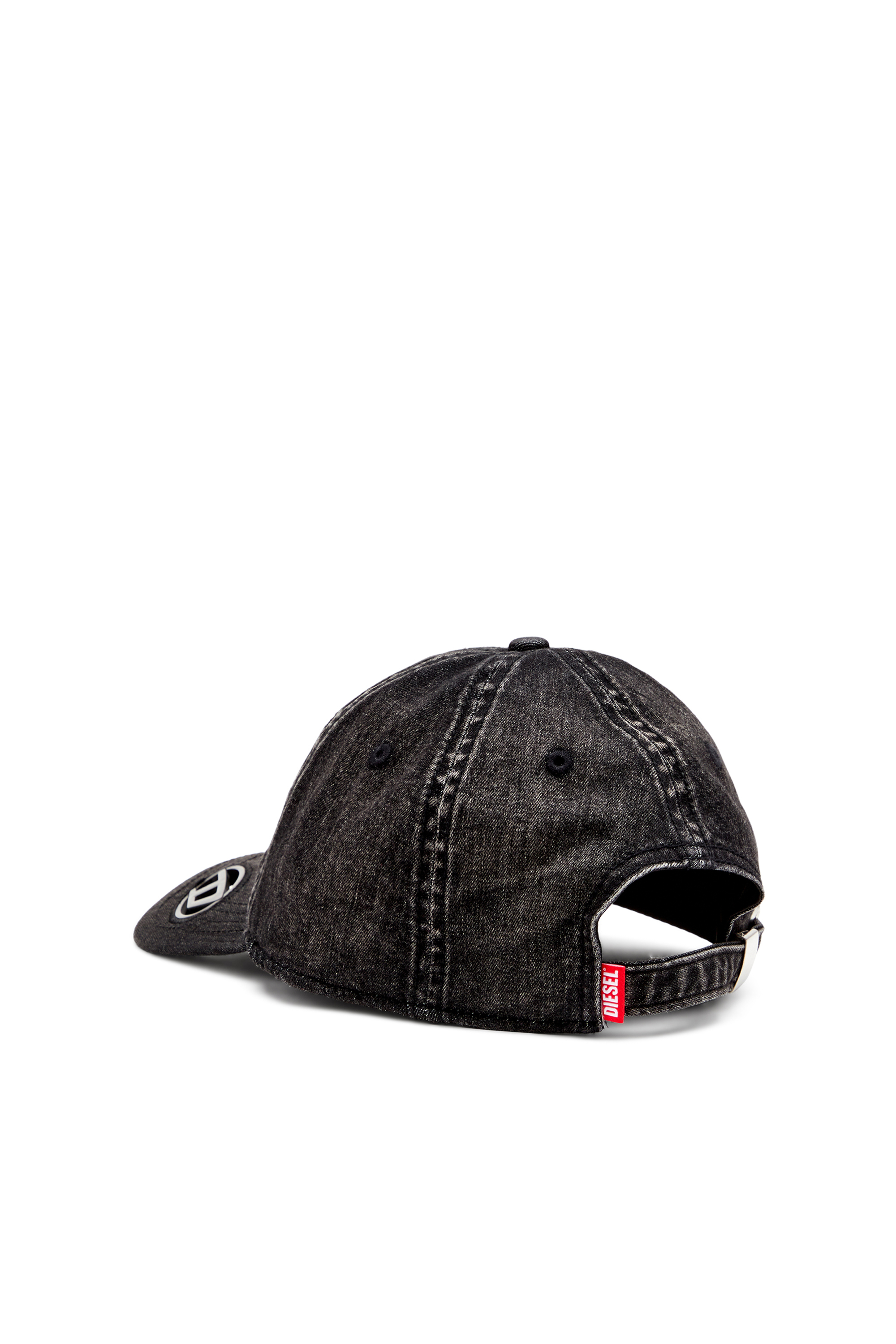 Diesel - C-EWAN-PLAK, Casquette en denim stretch noir clair Homme in Noir - 2