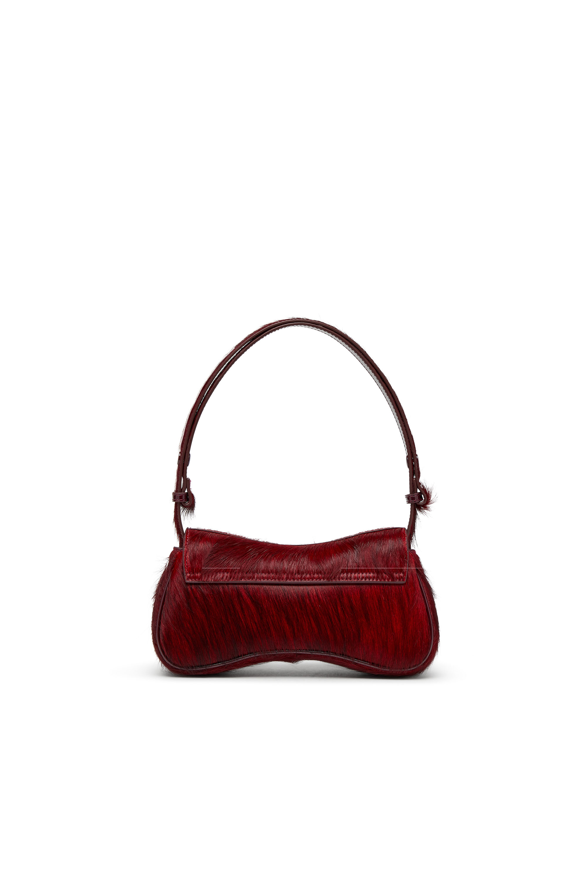 Diesel - PLAY CLUTCH, Woman's Play-Clutch in coloured hairy leather in Burgundy - 2