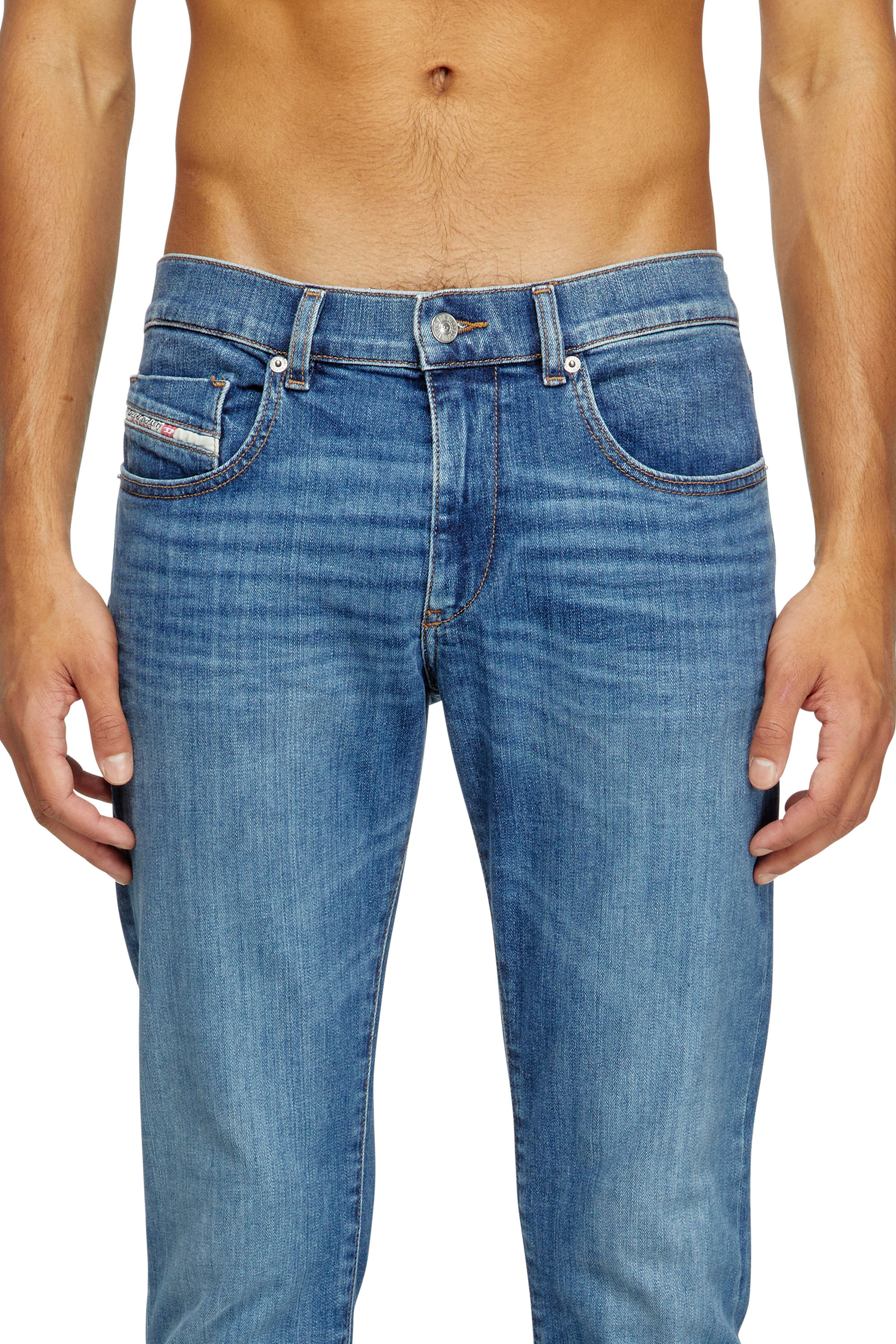 Diesel - Slim Jeans 2019 D-Strukt 0KIAL Homme, Bleu Clair - Image 4
