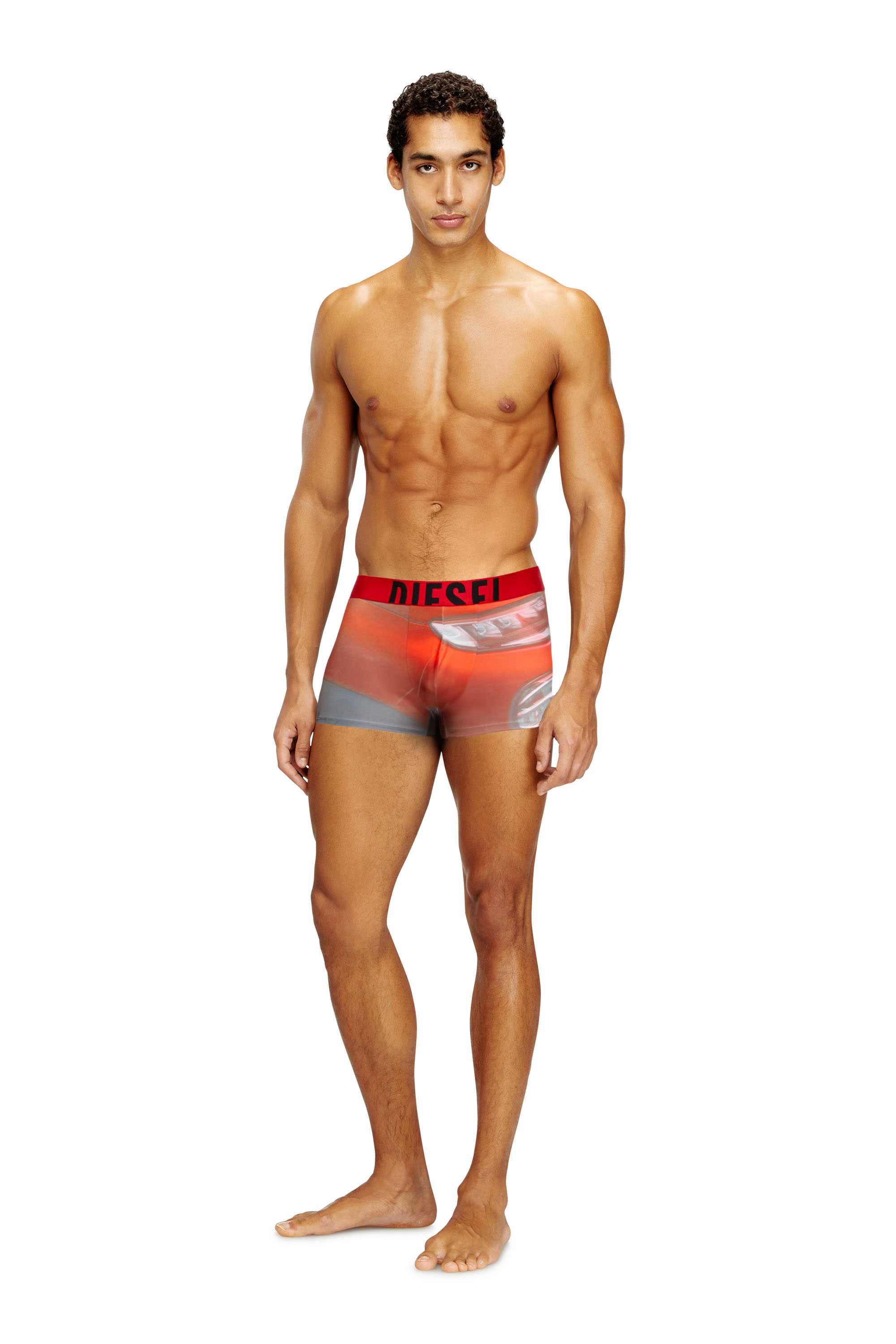 Diesel - DAMIEN-D-POP-40, Boxer à imprimé Pop Homme in Rouge - 1