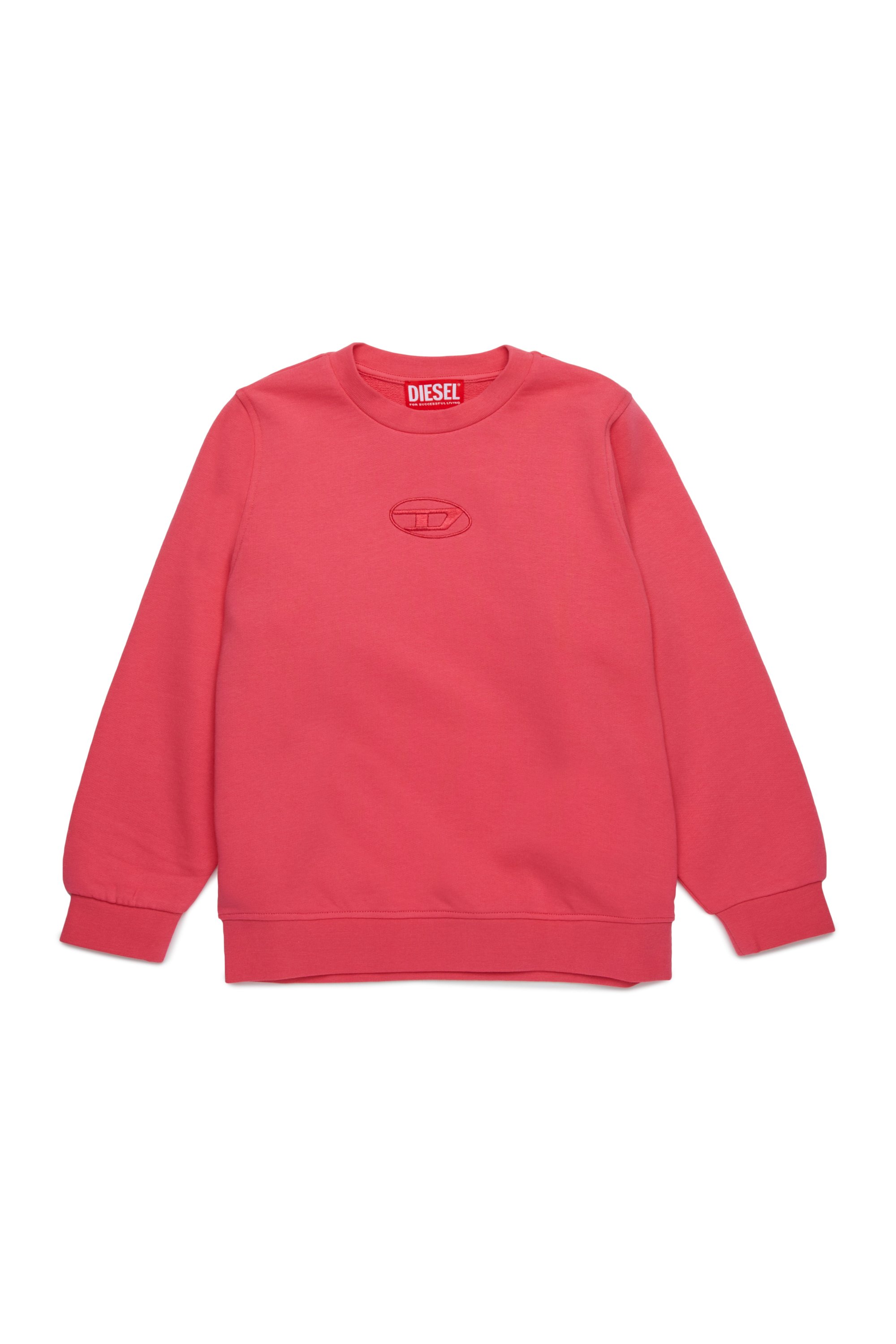 Diesel - SITTIAR, Sweat-shirt avec broderie Oval D Femme in Rose - 1