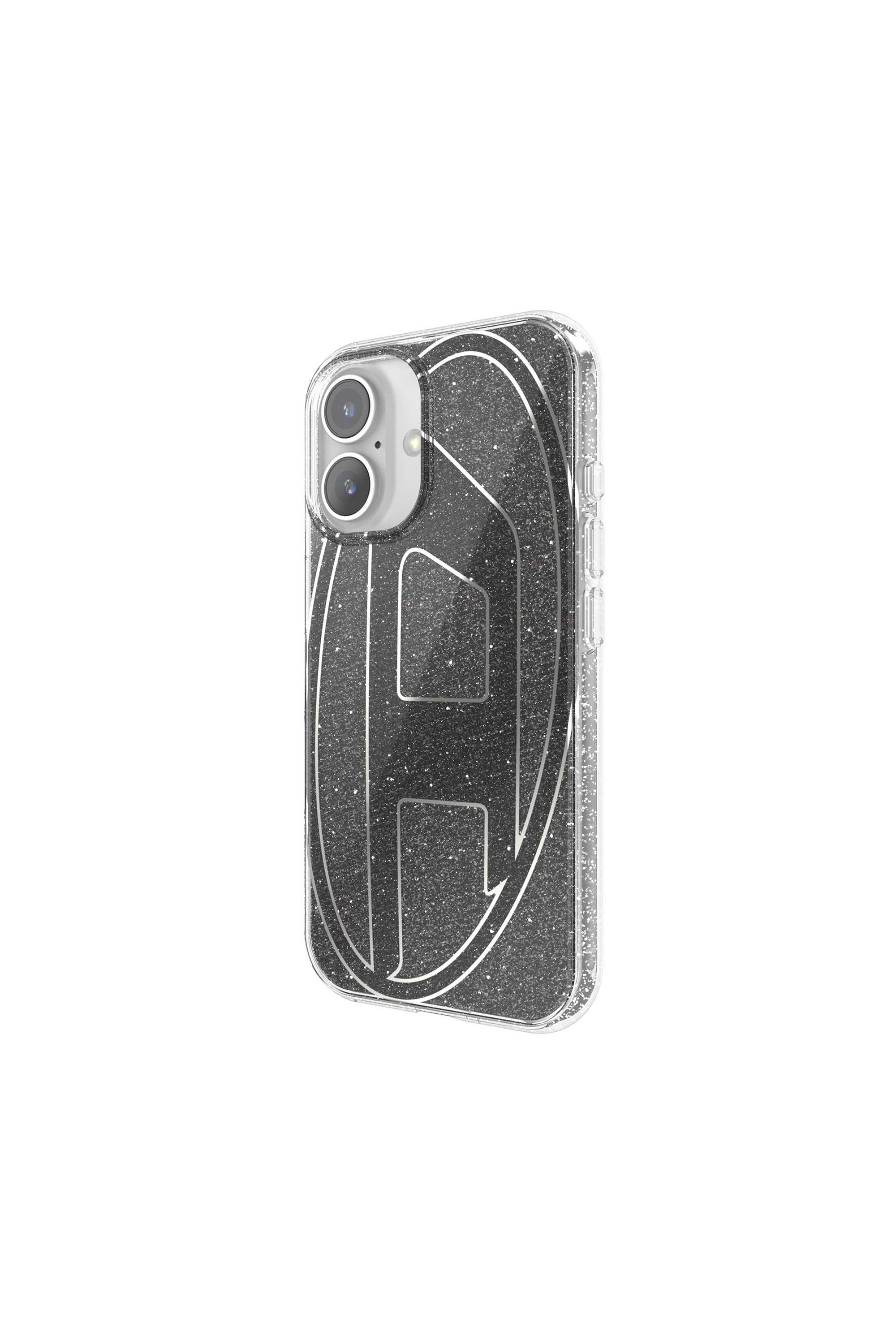 Diesel - 60147 AOP CASE, Coque pailletée pour l'iP 16 Mixte in Noir - 4