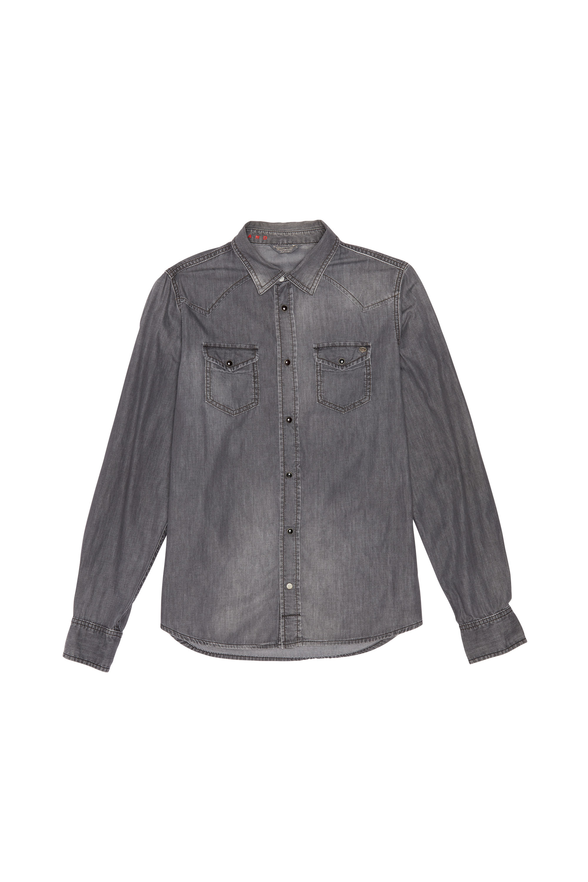 Diesel - SH DENIM SHIRT, Diesel Homme - Chemises en Denim Homme in Noir - 1