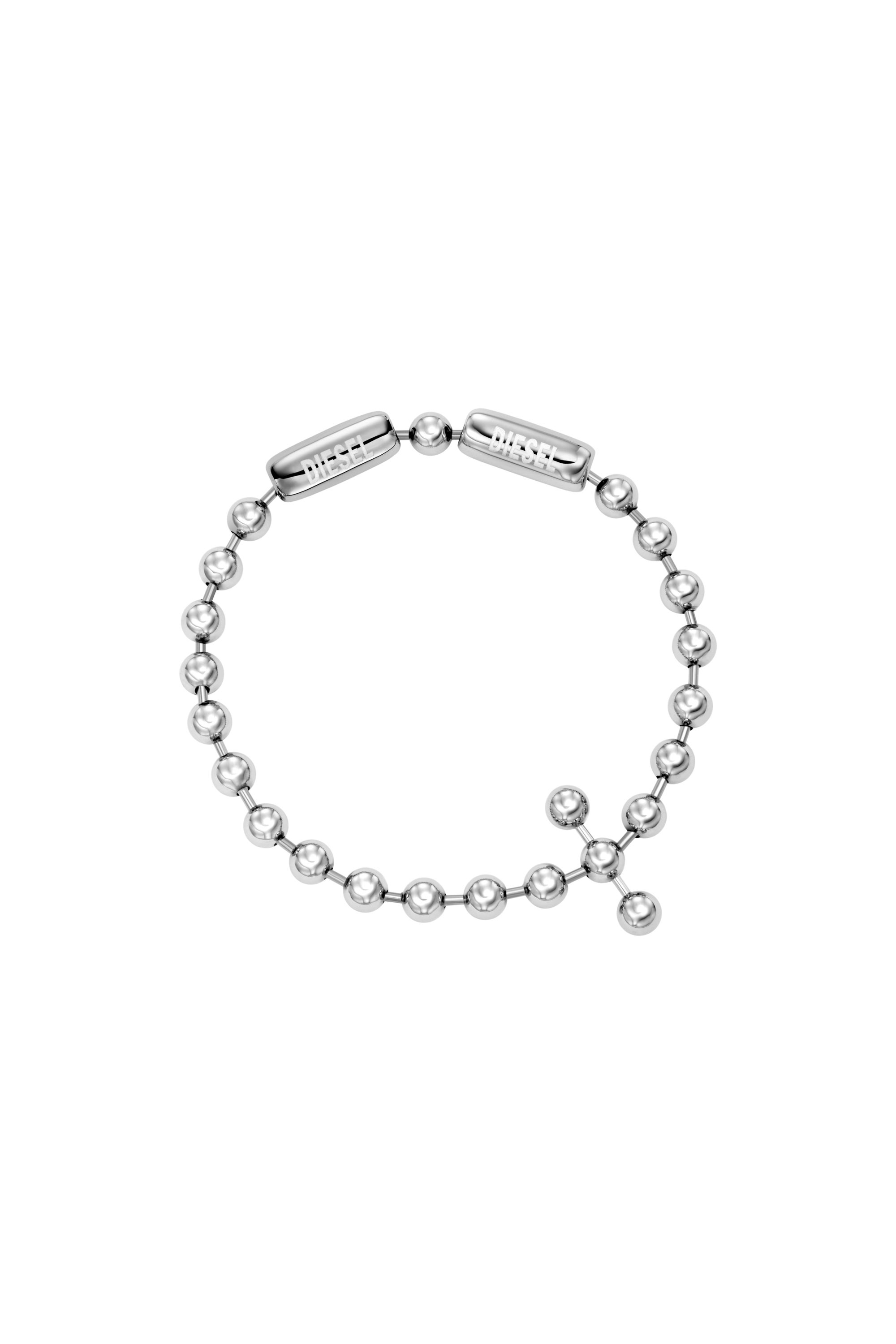 Diesel - DX167540 JEWELLERY, Bracelet cha&icirc;ne en acier inoxydable Mixte in Gris argent&eacute; - 1