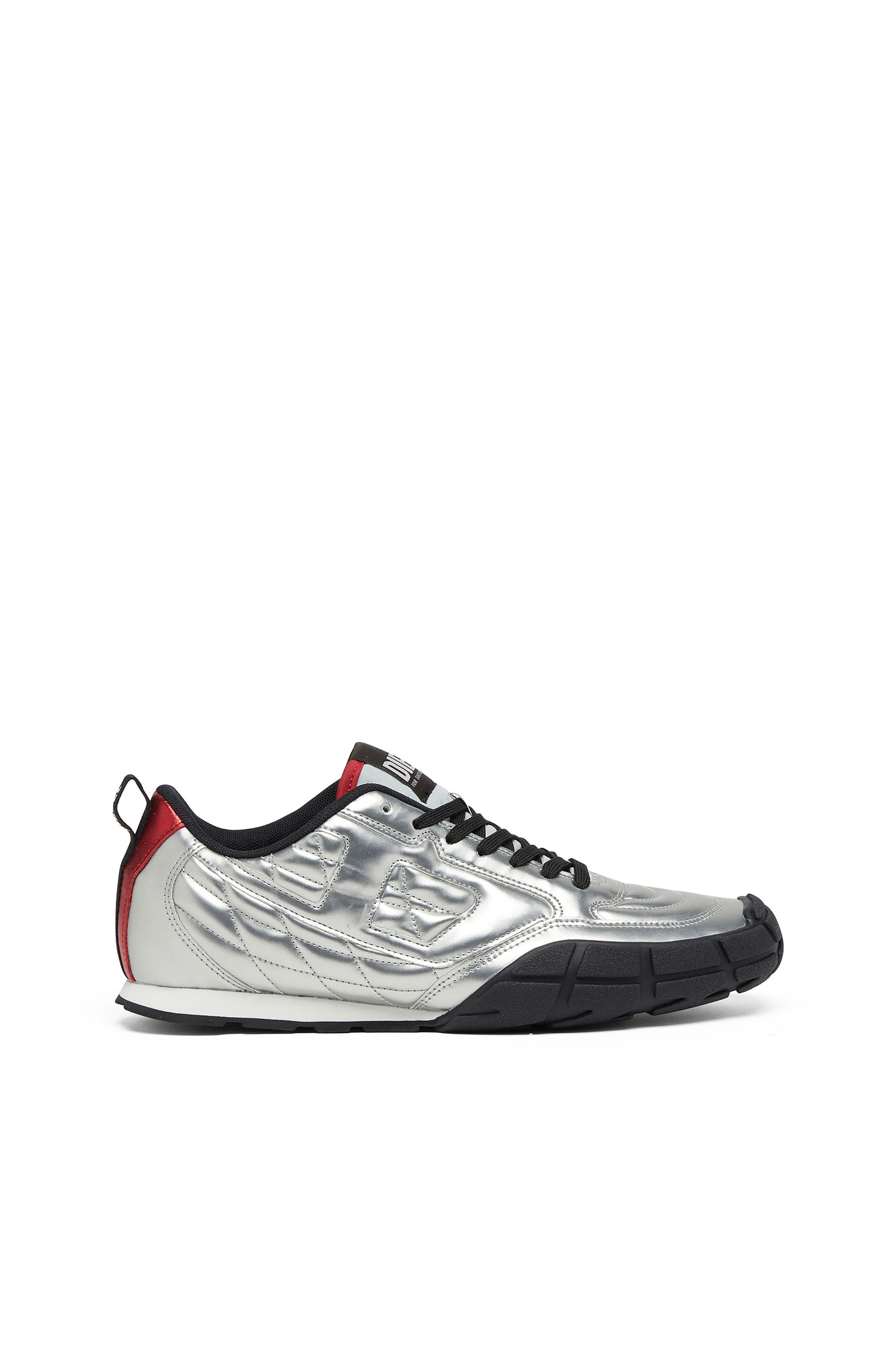 Diesel - S-PAGODHA LOW W, S-Pagodha-Baskets m&eacute;talliques matelass&eacute;es Femme in Gris argent&eacute; - 1