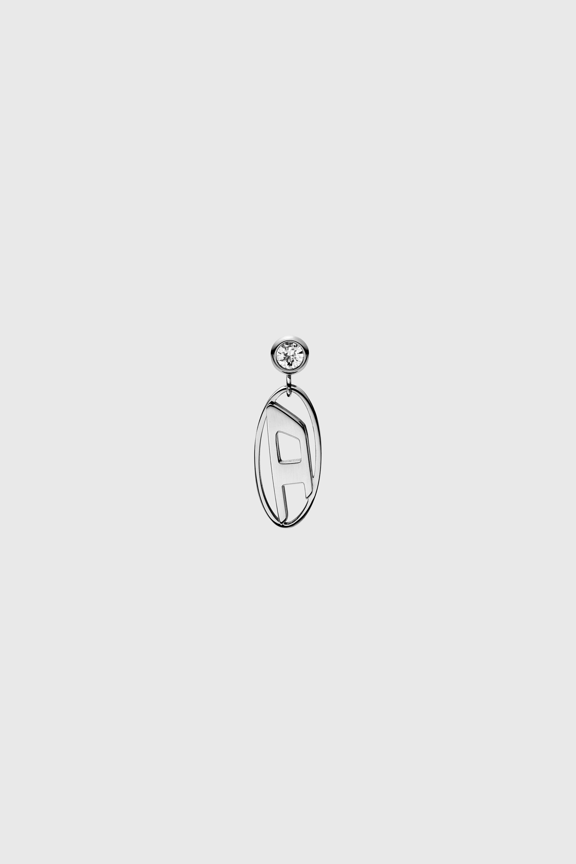 Diesel - DX1655040 JEWELLERY, Boucles d'oreilles pendantes en acier inoxydable Mixte in Gris argent&eacute; - 1