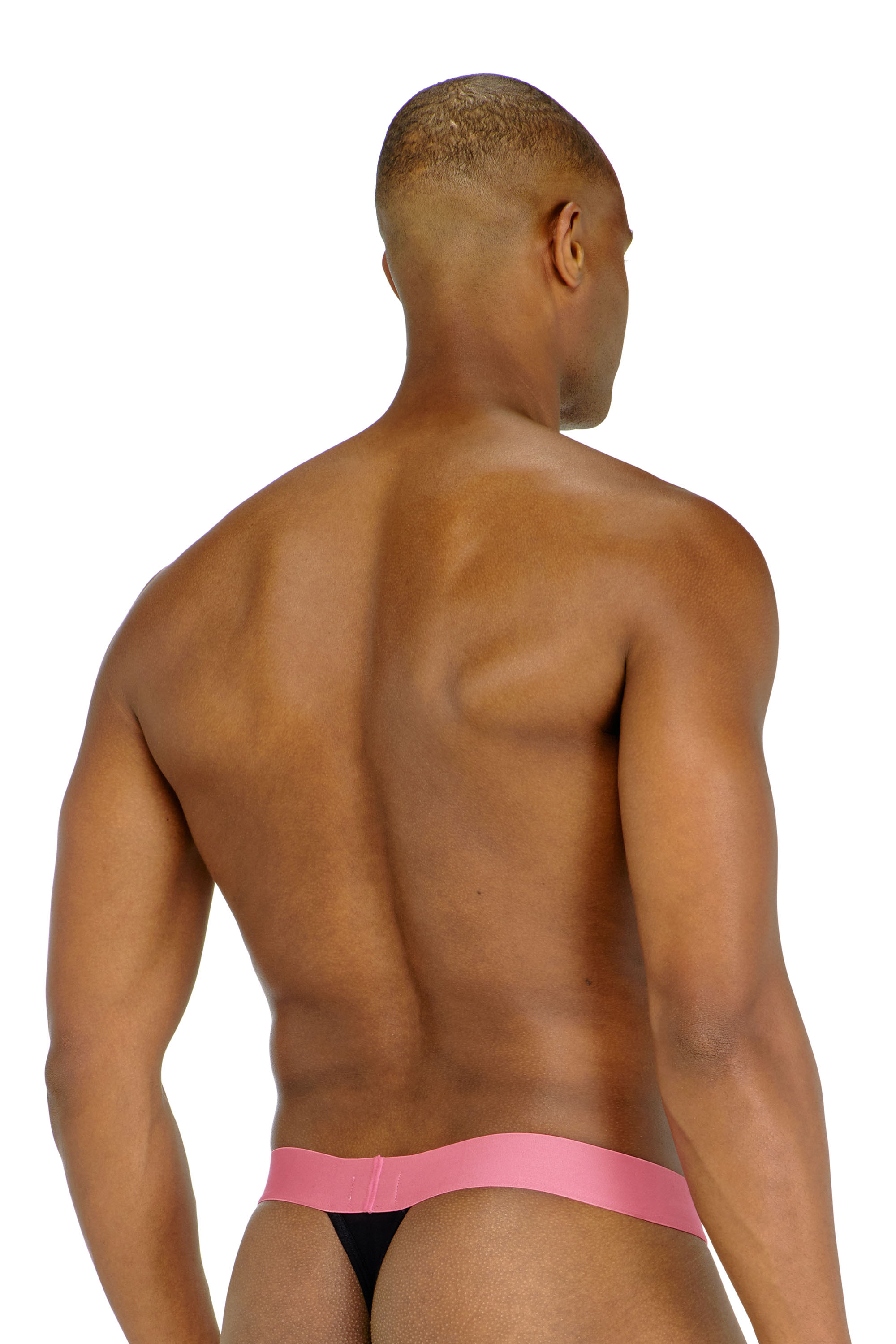 Diesel - FRITZ-D-POP-3PACK, Lot de trois strings avec ceinture logo contrast&eacute;e Homme in Noir - 3