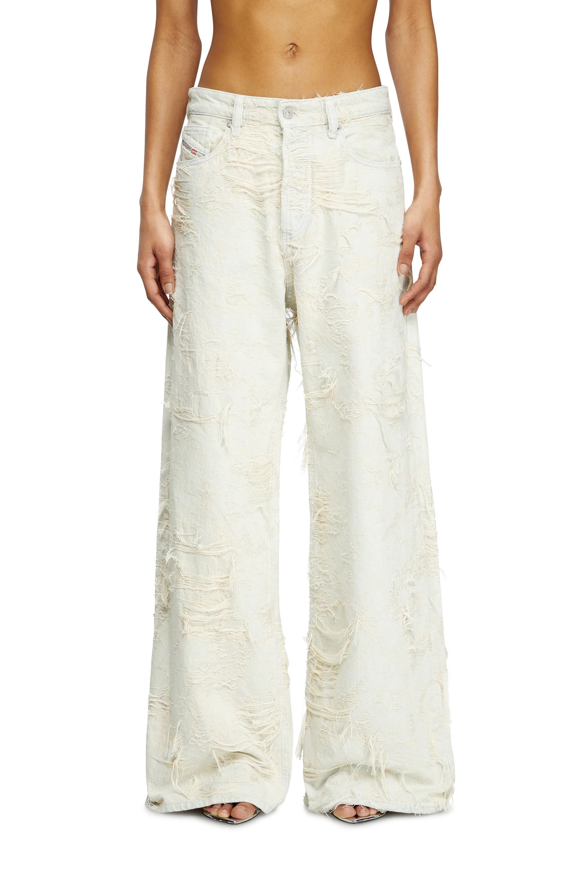 Diesel - Relaxed Jeans 1996 D-Sire 09M40 Femme, Blanc - Image 3