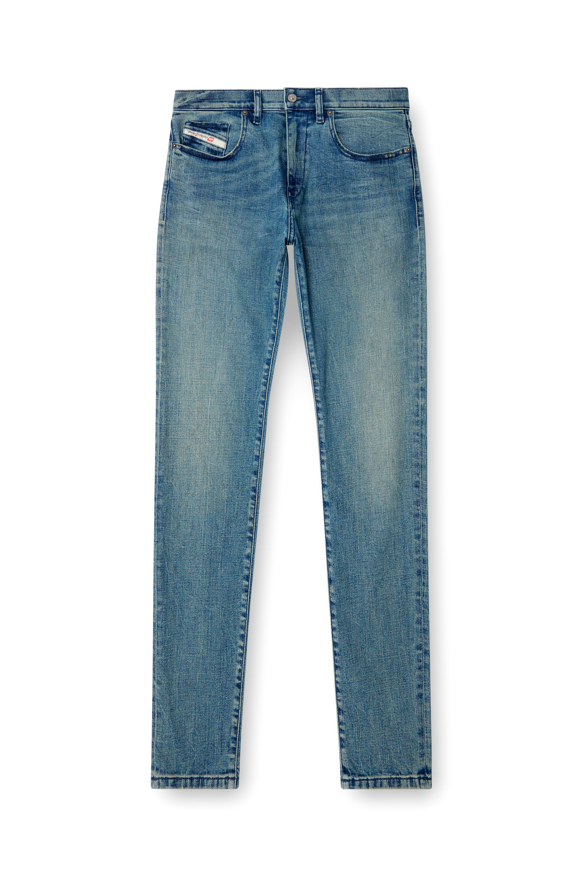 Diesel - Slim Jeans 2019 D-Strukt 0BMBW Homme, Bleu moyen - Image 3