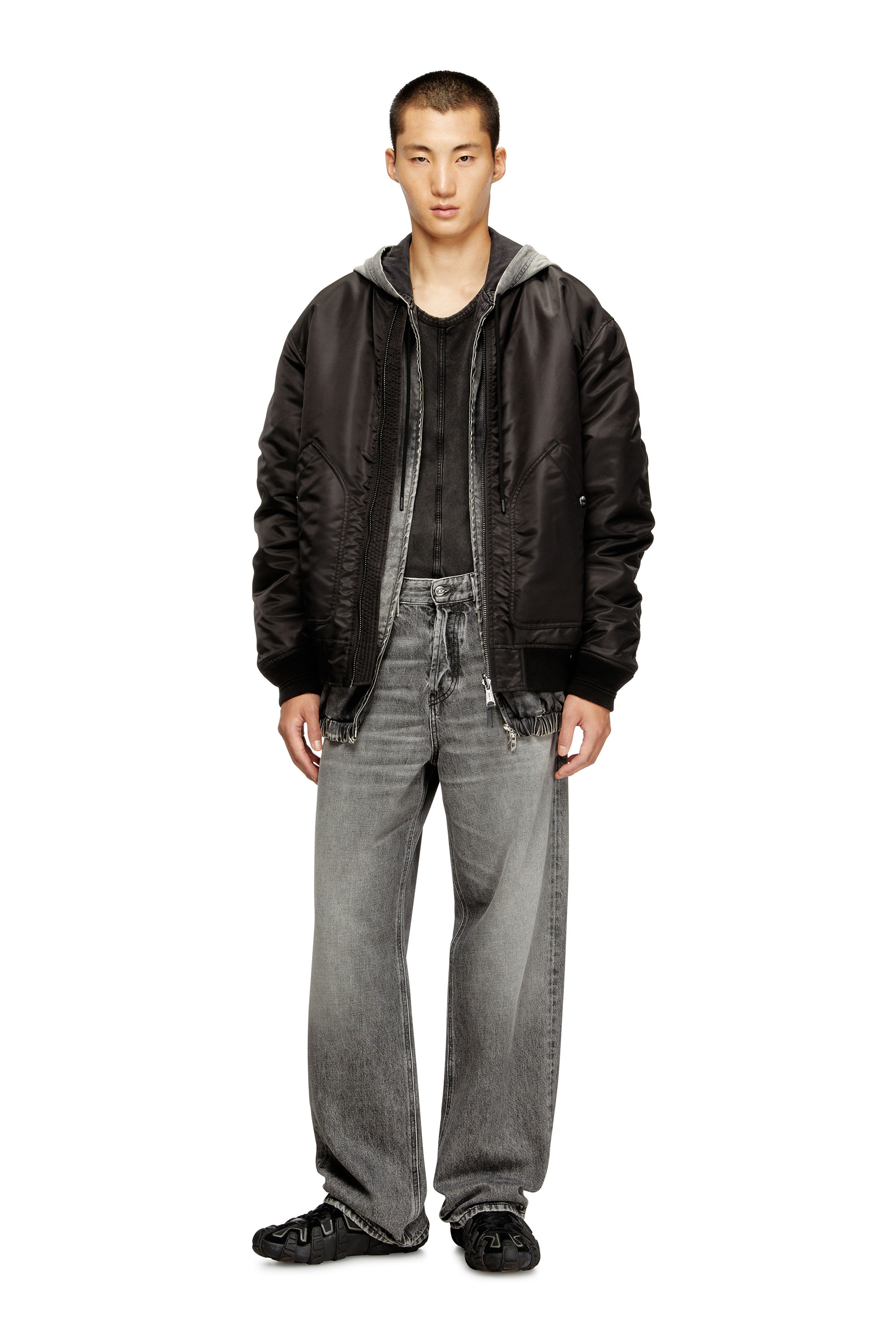 Diesel - Relaxed Jeans 2001 D-Macro 007AW Homme, Gris - Image 2