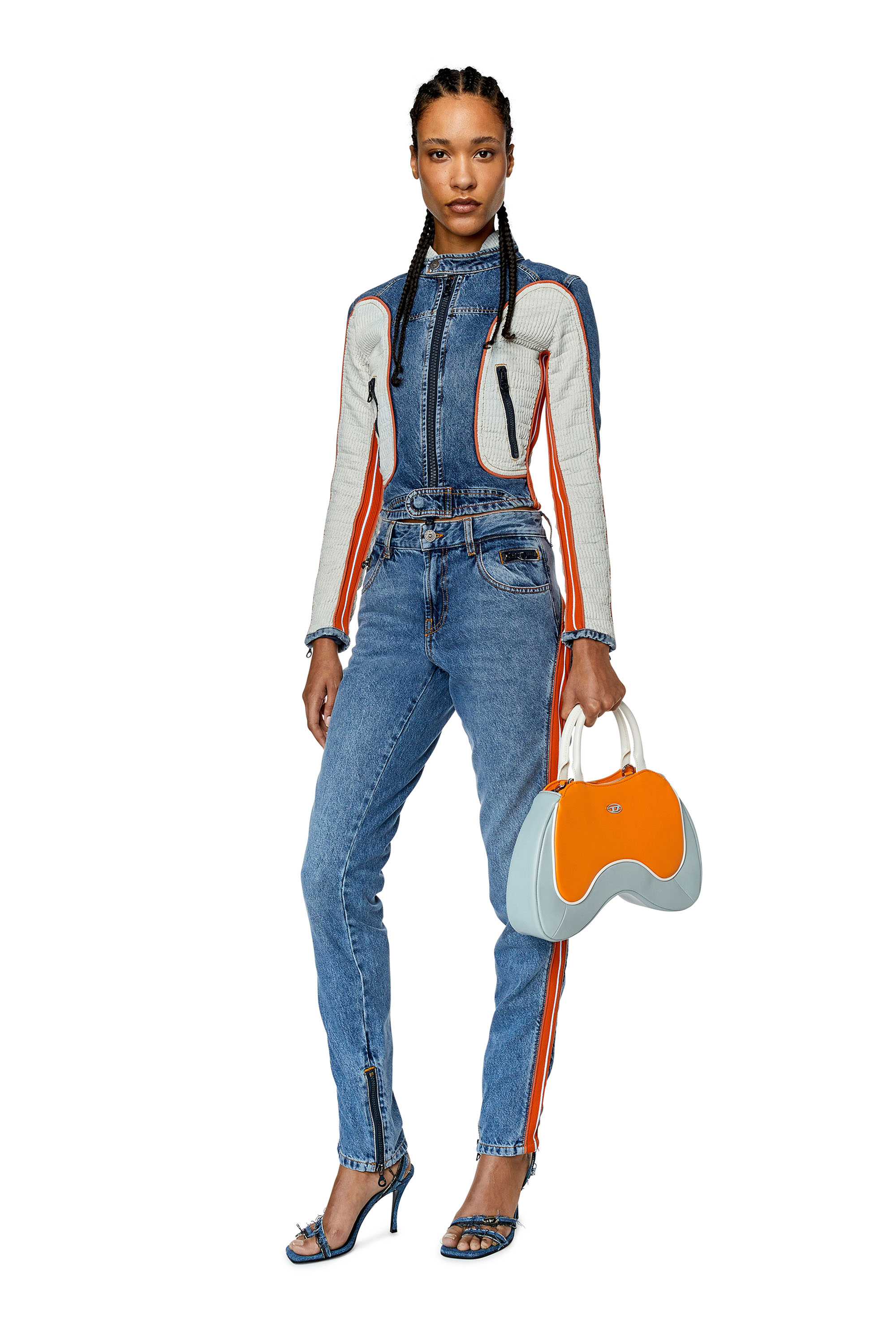 Diesel - D-Vision 0EMAT Skinny Jeans, Bleu moyen - Image 2