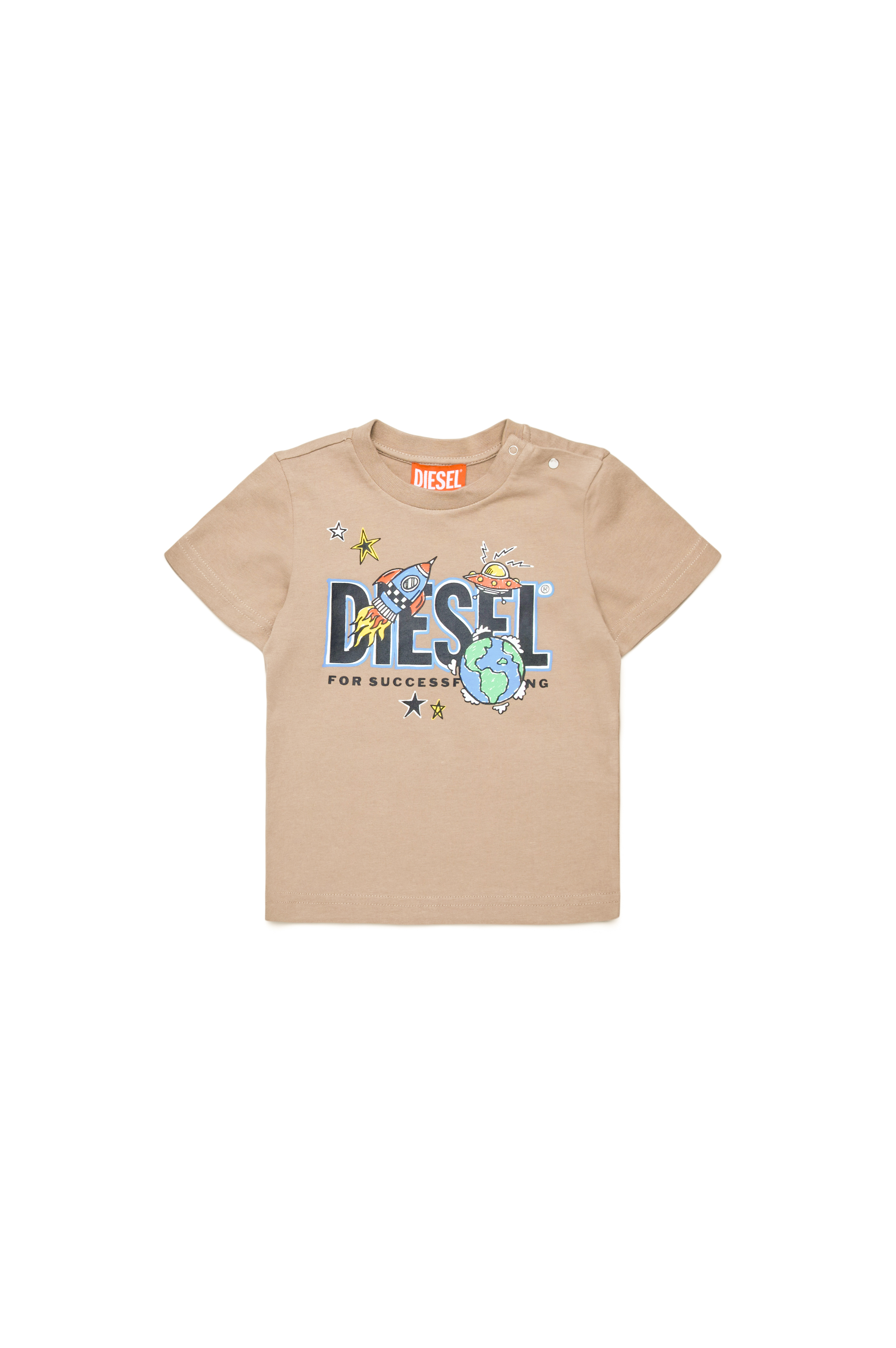 Diesel - TBIMBOB, T-shirt avec logo fusée Homme in Marron - 1