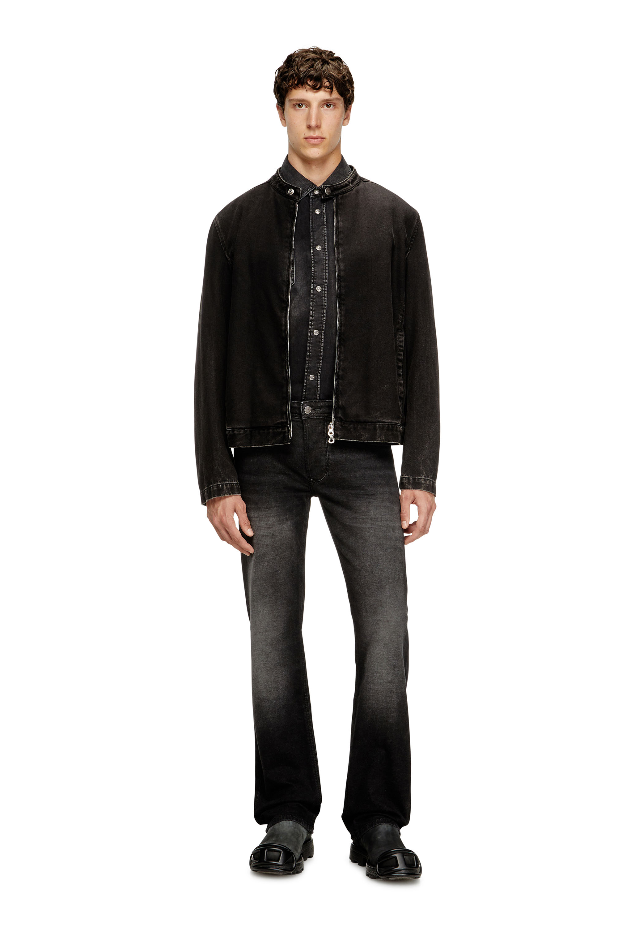 Diesel - Regular Jeans 1985 Larkee 0DBDT Homme, Noir/Gris foncé - Image 1