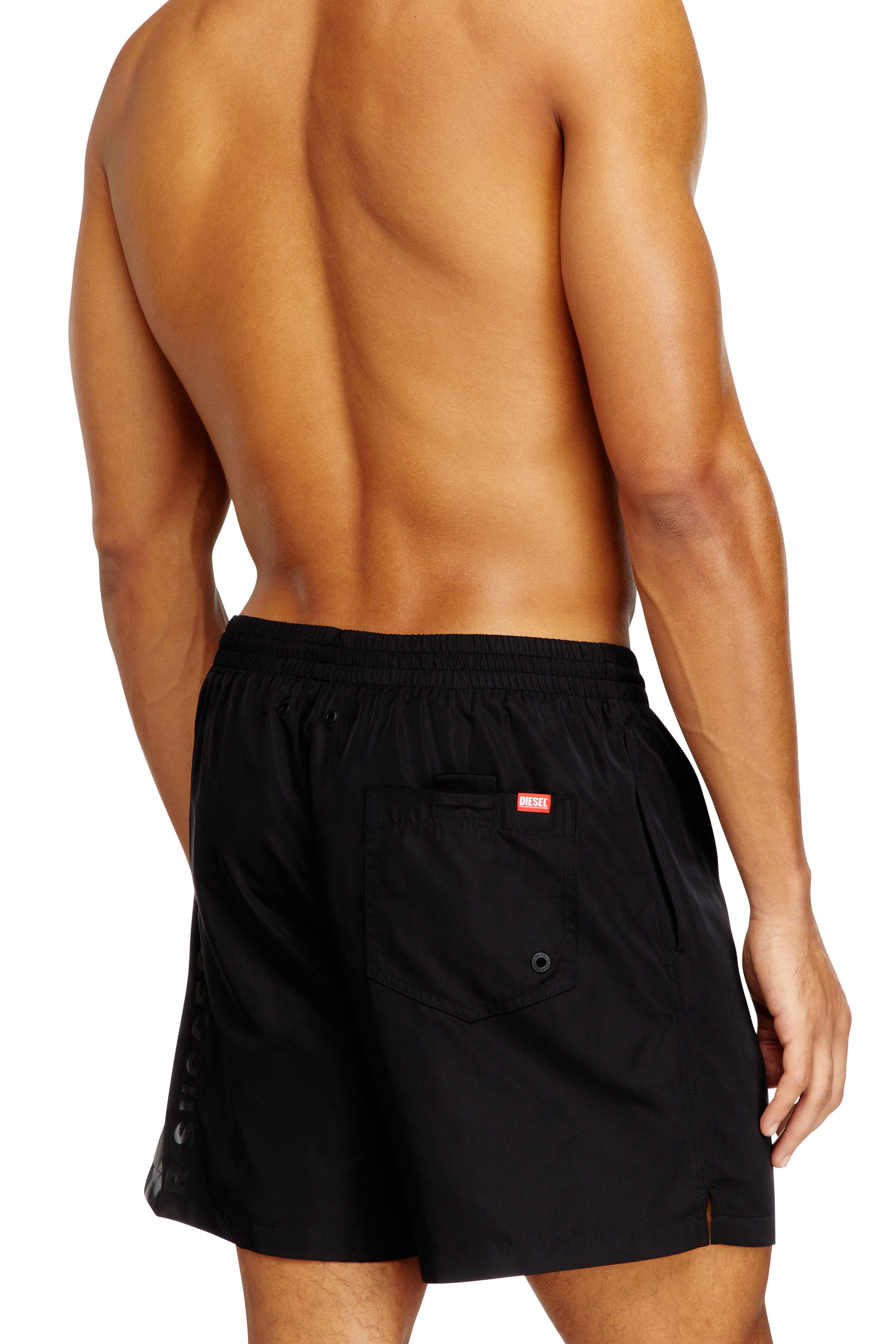Diesel - RIO-41-D-CORE, Short de bain mi-long avec maxi logo Homme in Noir - 4