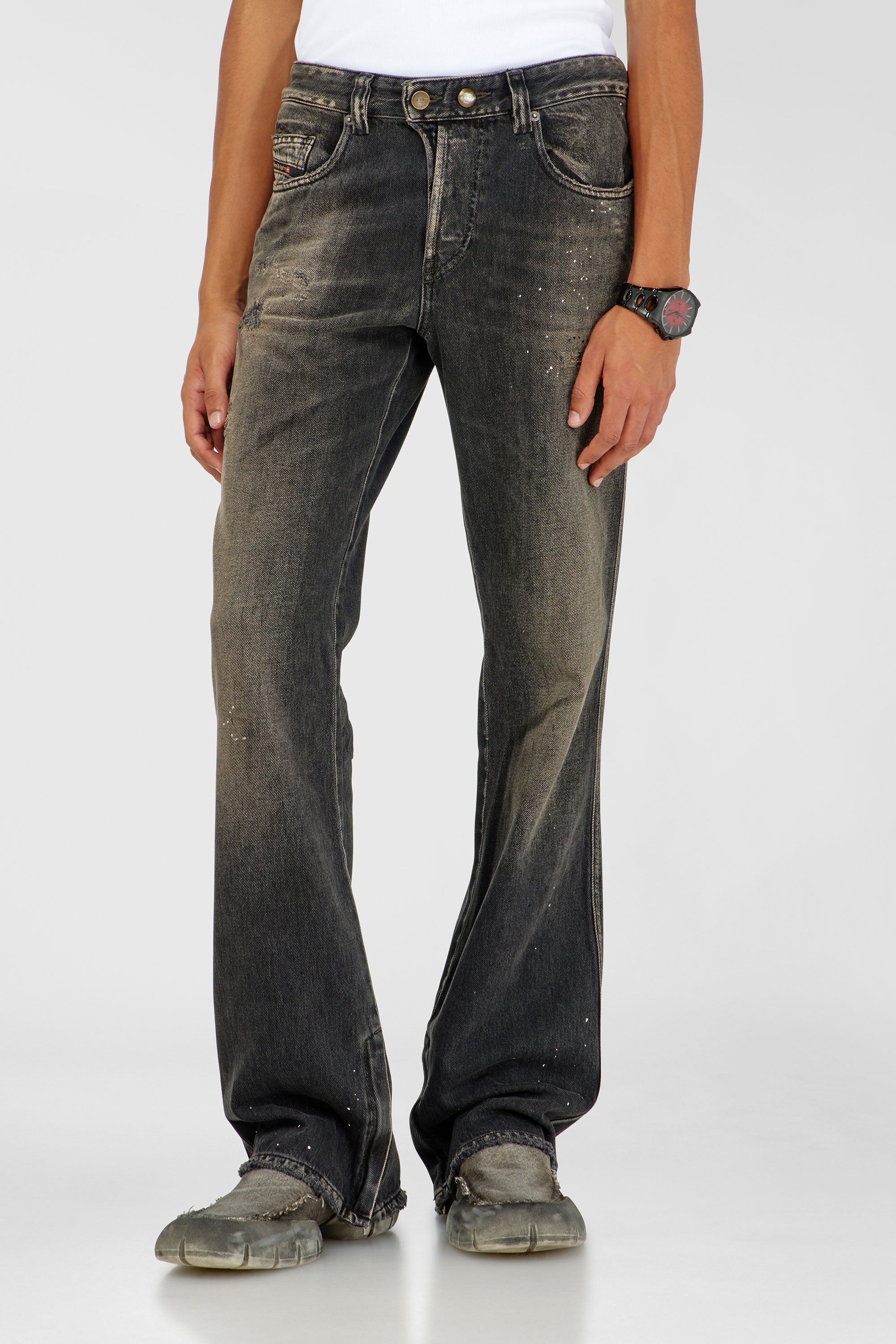 Diesel - Bootcut Jeans 1998 D-Buck 09P64 Homme, Noir/Gris fonc&eacute; - Image 1