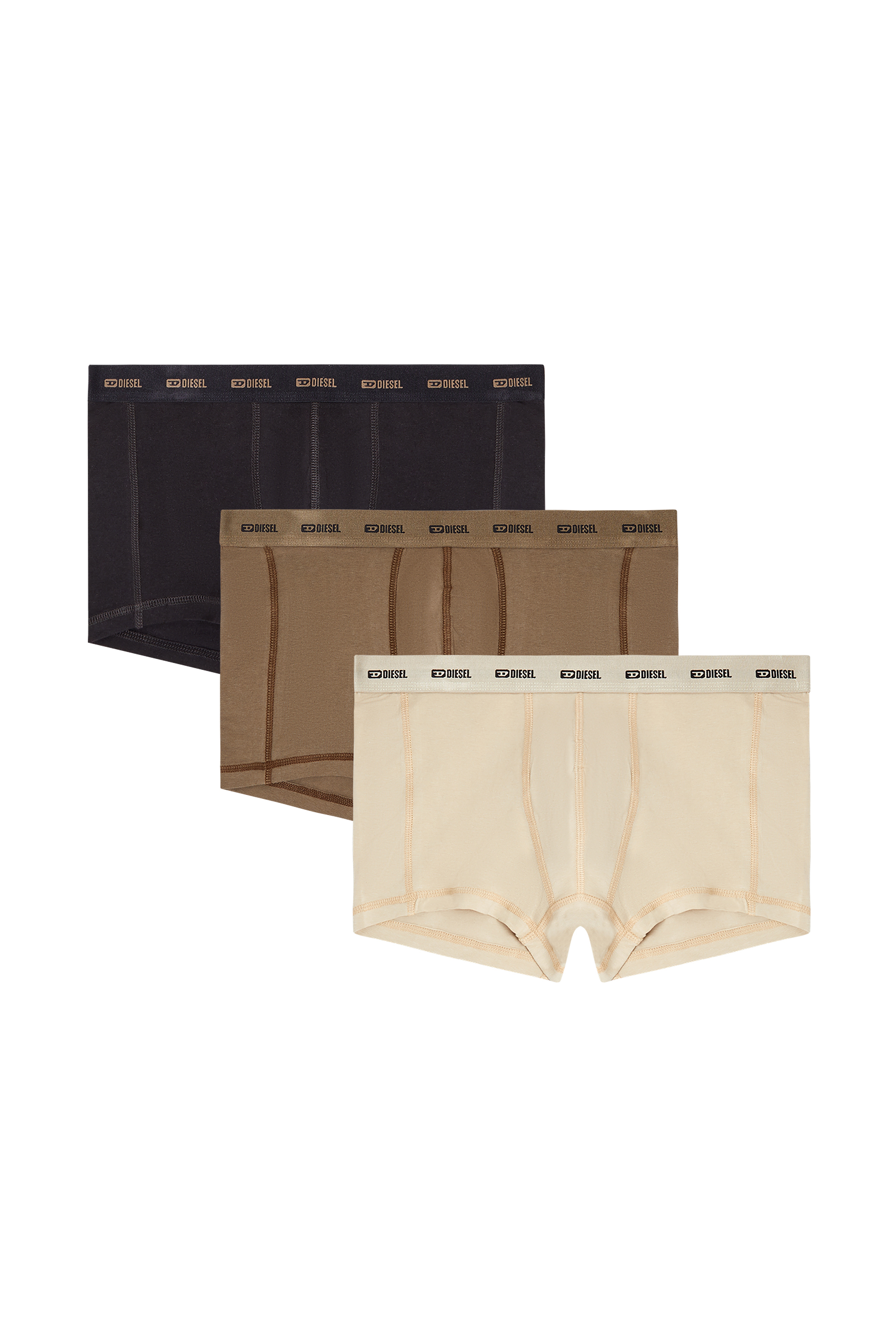 Diesel - DAMIEN-UTLT-3PACK, Lot de 3 boxers Homme in Marron - 1