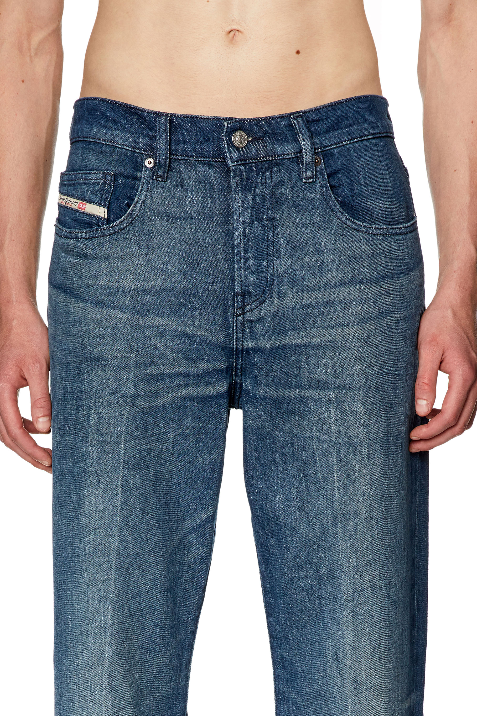 Diesel - Straight Jeans 2020 D-Viker 0ENAM, Bleu moyen - Image 4
