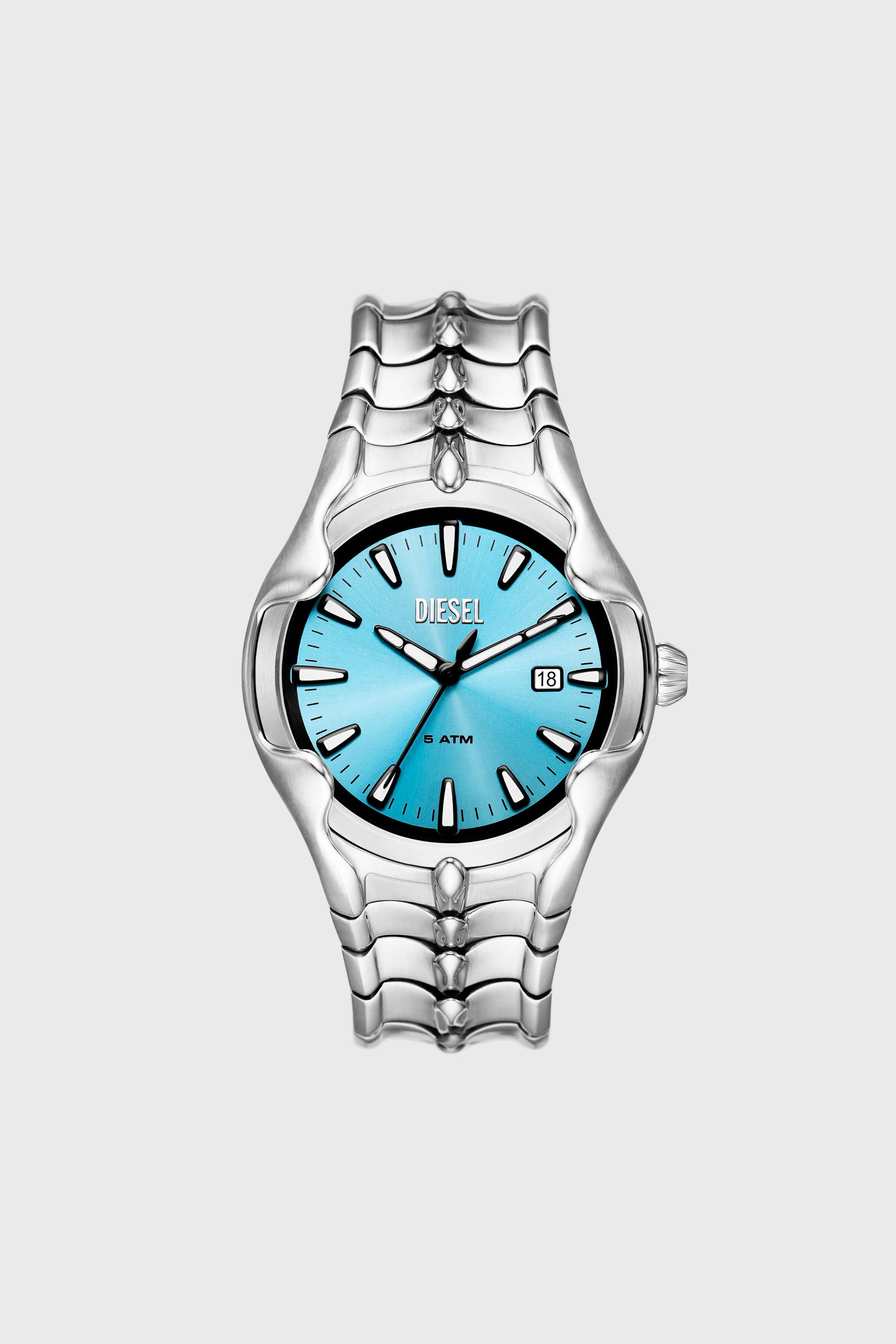 Diesel - DZ2200, Montre Vert en acier inoxydable Homme in Gris argent&eacute; - 1