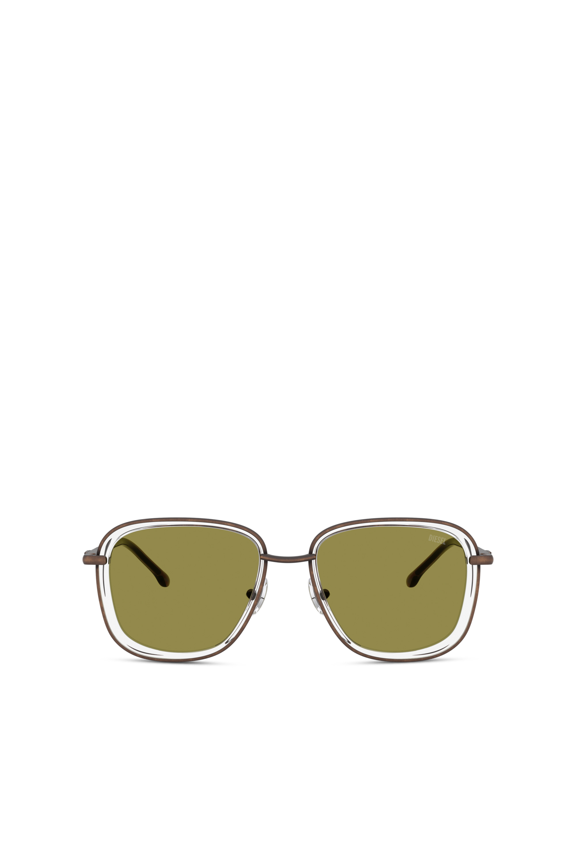 Diesel - 0DL1017, Lunettes de soleil carrées Mixte in Vert - 2