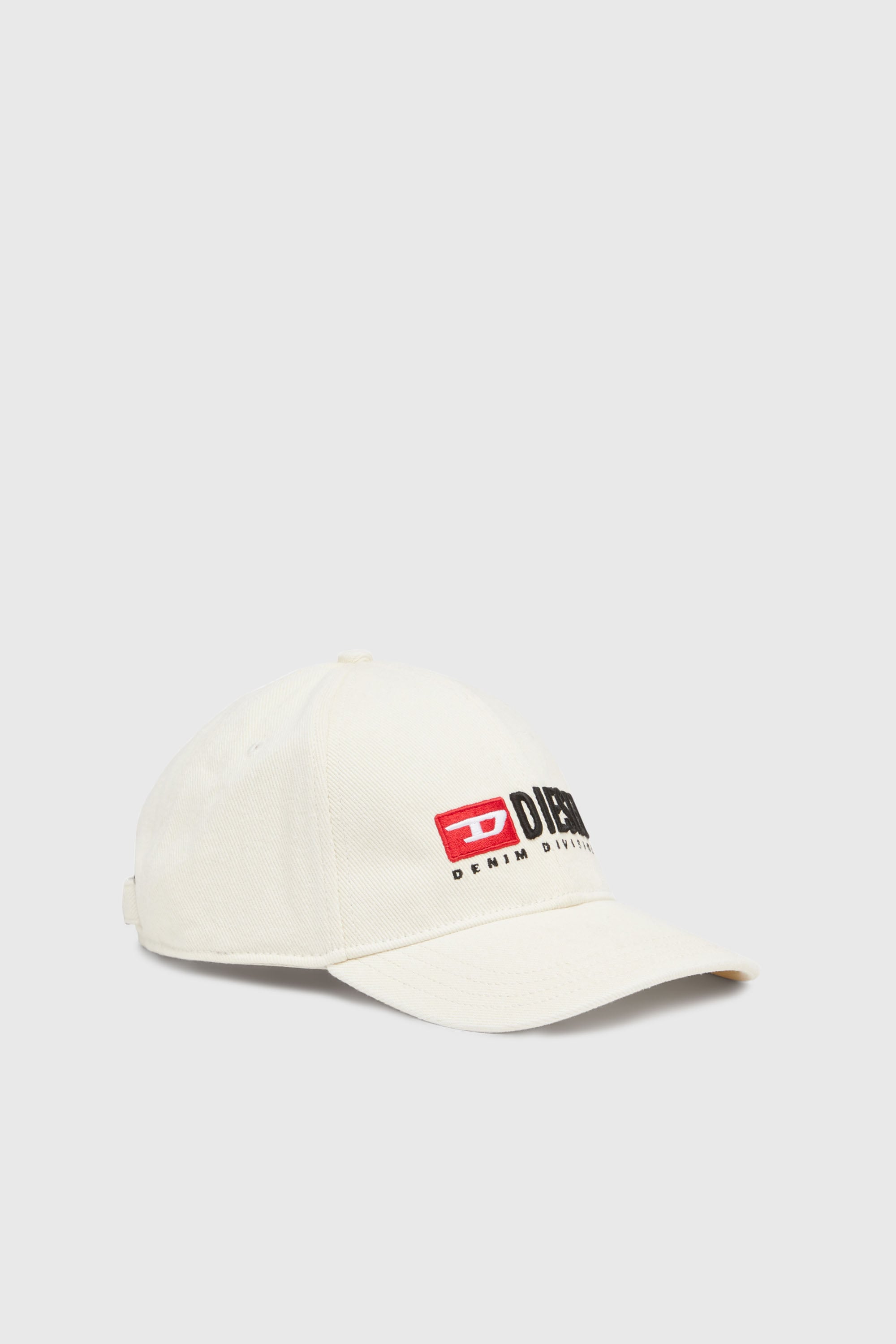Diesel - CORRY-DIV-WASH, Casquette de baseball avec logo brod&eacute; Homme in Blanc - 1