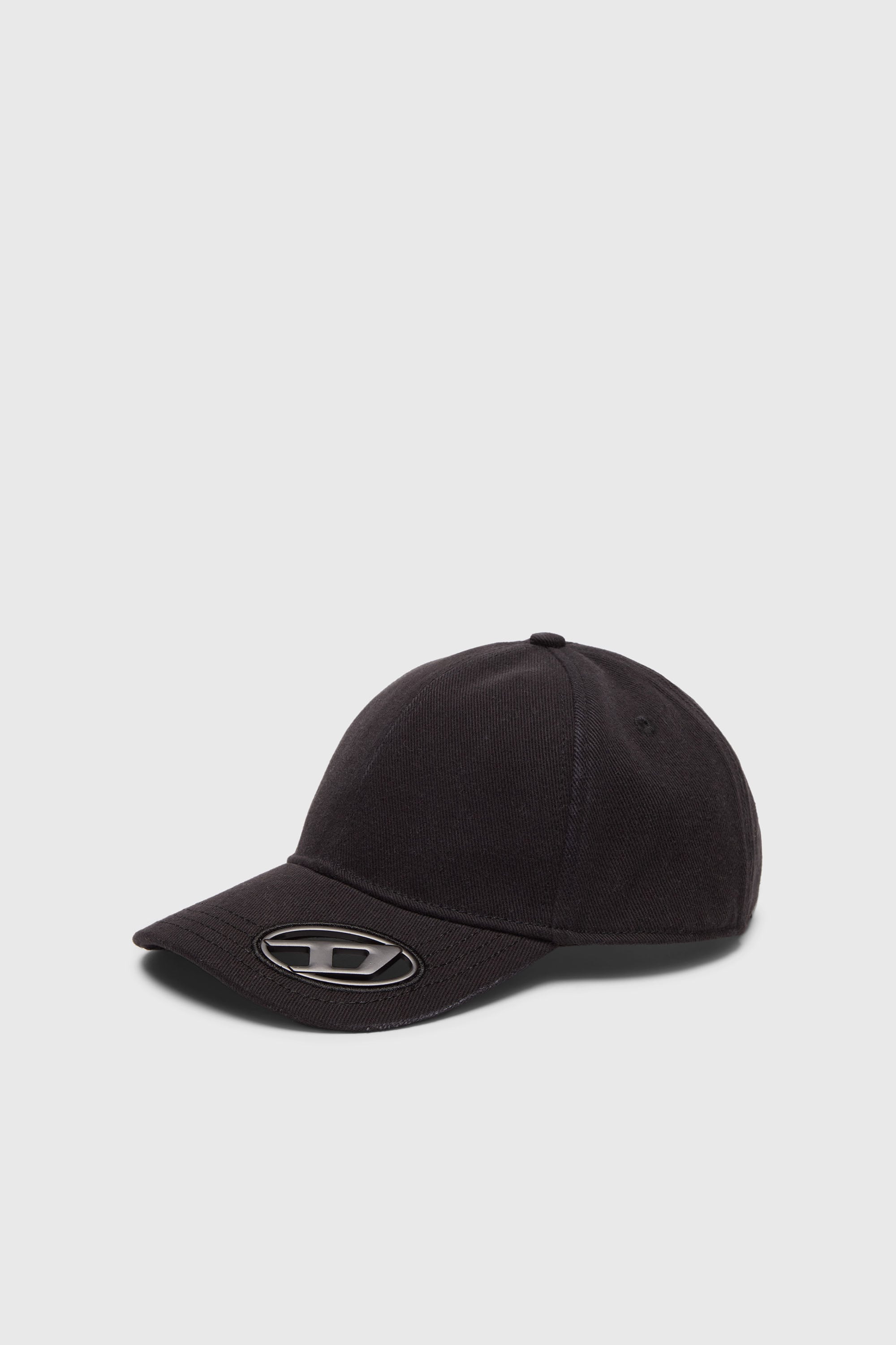 Diesel - C-PLAK, Casquette de baseball avec plaque oval D Homme in Noir - 1